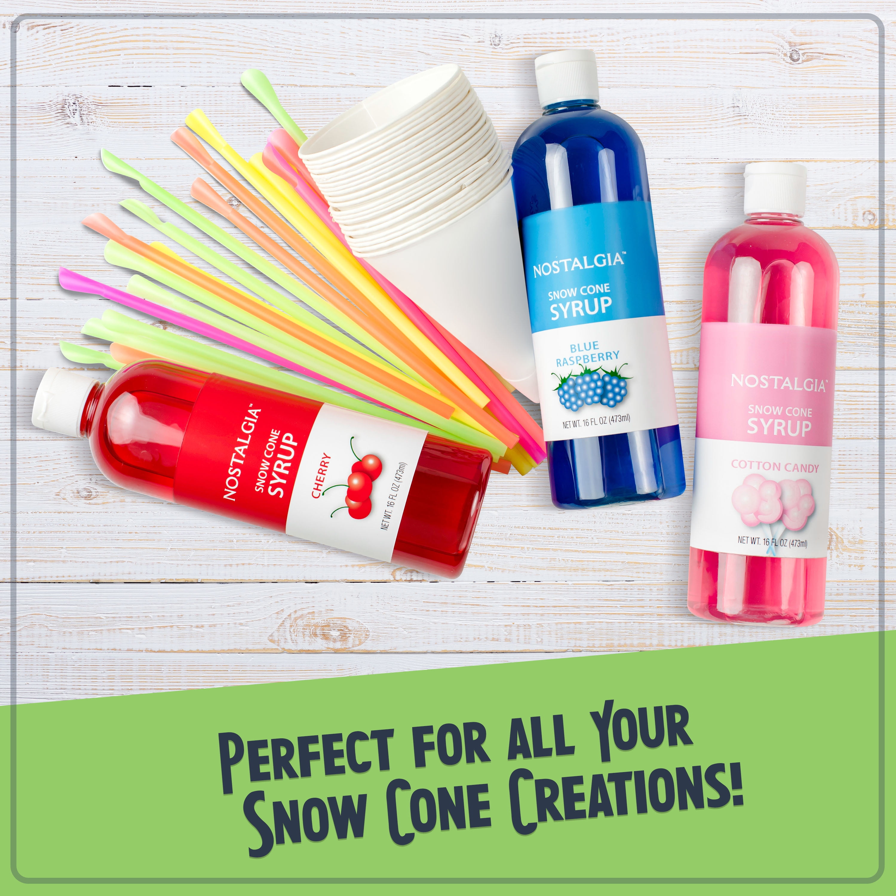 Nostalgia 54 in. Old Fashioned Snow Cone Cart - Image 2