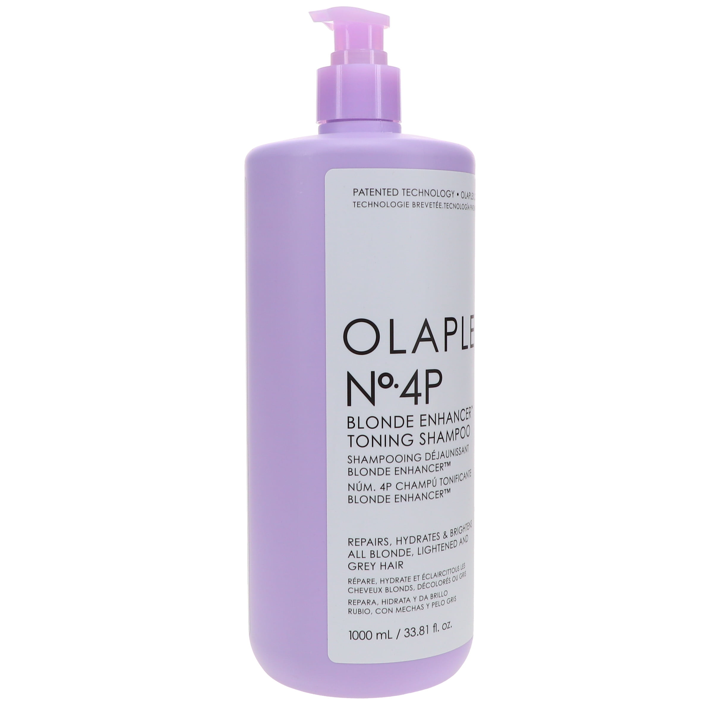 Olaplex No.4p Blonde Enhancer Toning Shampoo 33.8 oz - Image 4