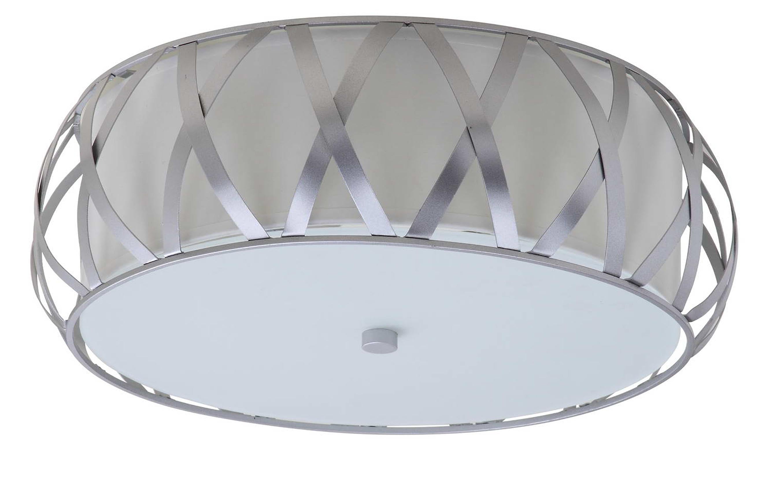 SAFAVIEH Charing 2 Light 15.4 in. Dia. Cross Flush Mount, Chrome - Image 6