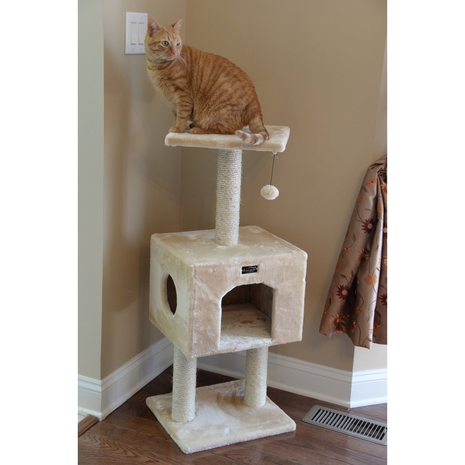 Armarkat real wood Classic Cat Tree Model A4201, 42 inch Beige - Image 6