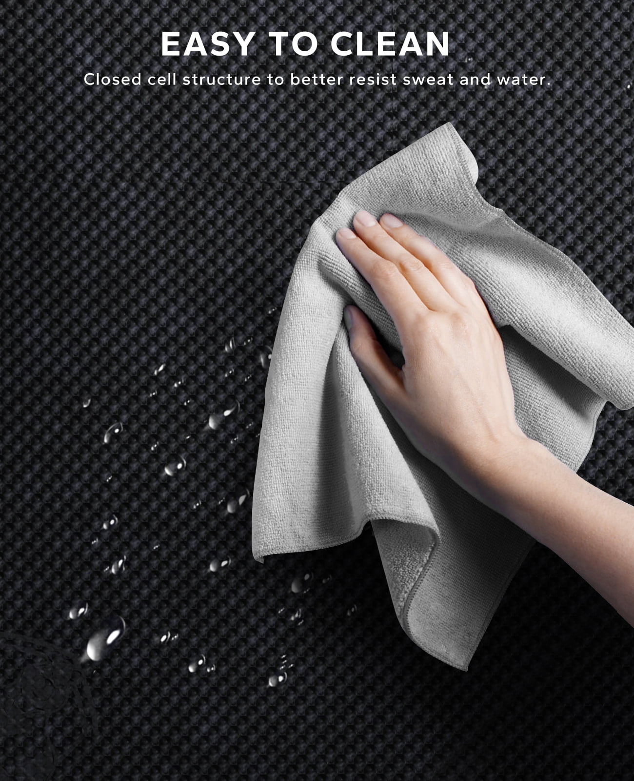 Extra Wide Exercise Mat – 6'x4' to 9'x6' – Thick, Non-Slip Fitness Mat – Choose from Black, Gray, or Blue - Image 6