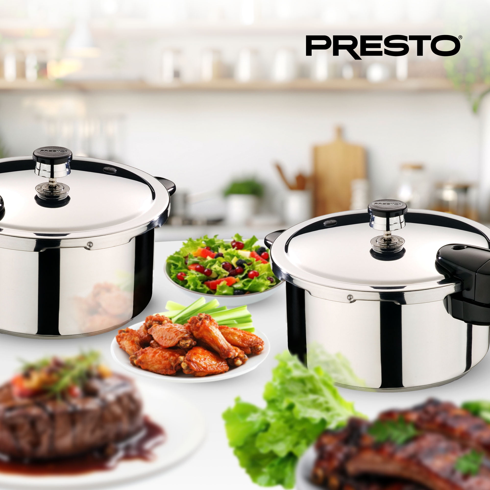 Presto 4-Quart Stainless Steel Pressure Cooker 01341 - Image 3
