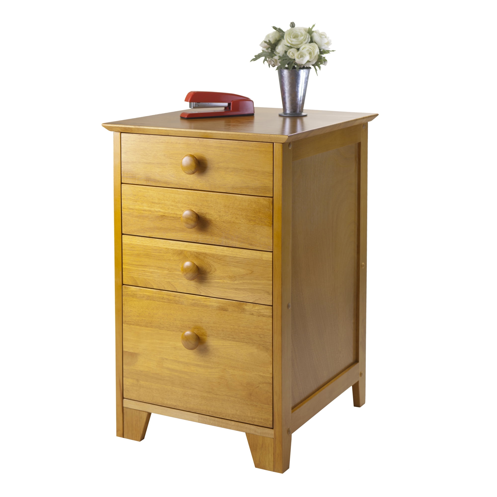 Winsome Wood Studio Home Office File Cabinet, Honey Finish - Image 3