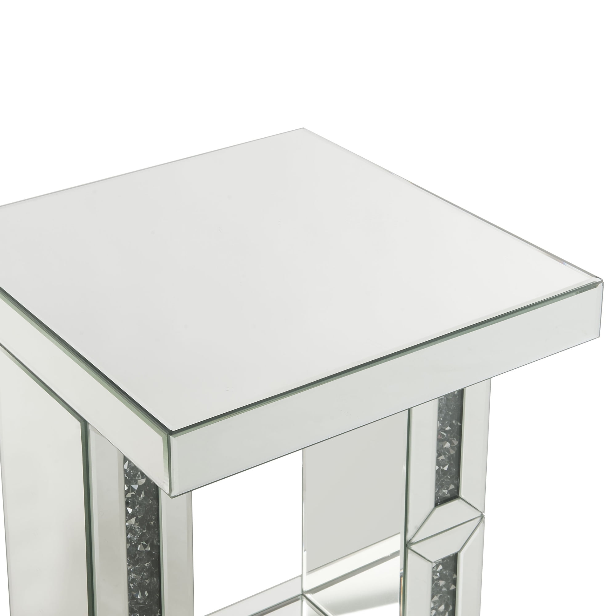 Acme Noralie Square Accent Table in Mirrored - Image 3