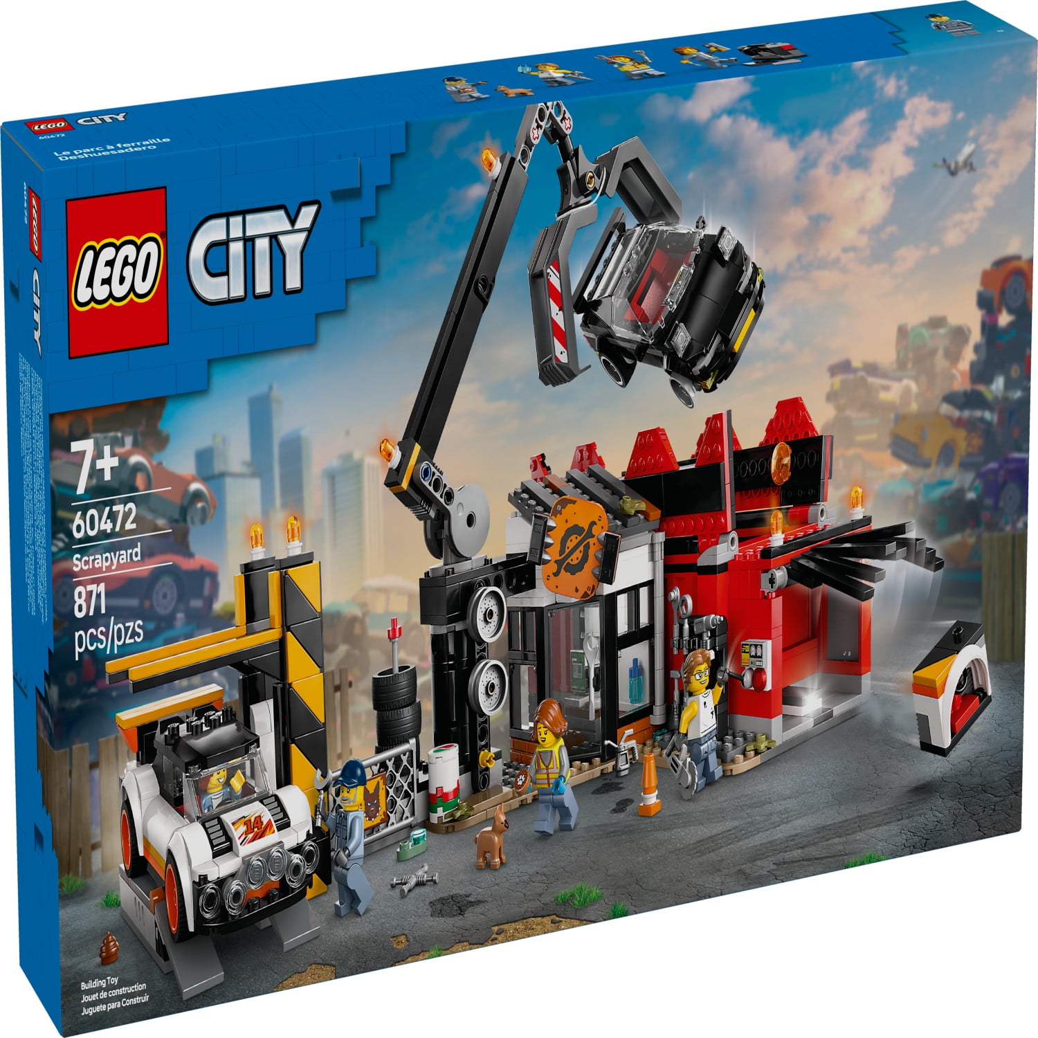 LEGO City Scrapyard with Cars - Building Toy Figures and Playset for Kids, Boys and Girls, Ages 7+ - Learning and Educational Toy for Pretend Play - Gift Idea for Birthdays - 60472 - Image 3