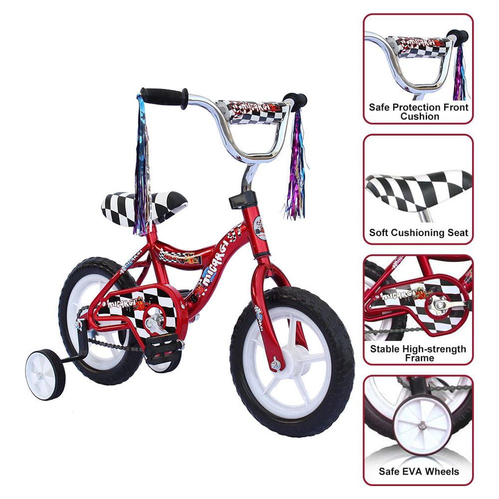Wonderplay 12 inch Bike for 2-4 Years Old Kids, EVA Tires and Training Wheels,Great for Beginner - Image 3