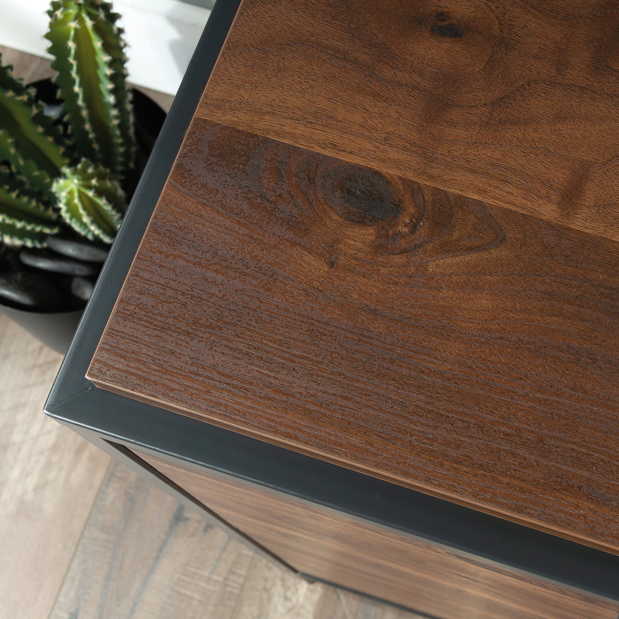 Sauder Nova Loft 2-Drawer Lateral File Cabinet, Grand Walnut Finish - Image 6