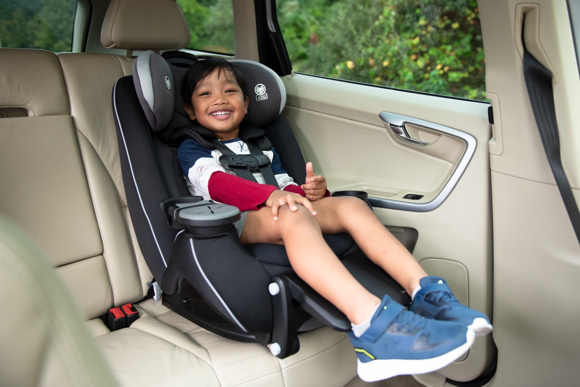 Safety 1ˢᵗ Grow and Go™ Extend 'n Ride LX All-in-One Convertible Car Seat, Winehouse, Infant & Toddler, Unisex - Image 40