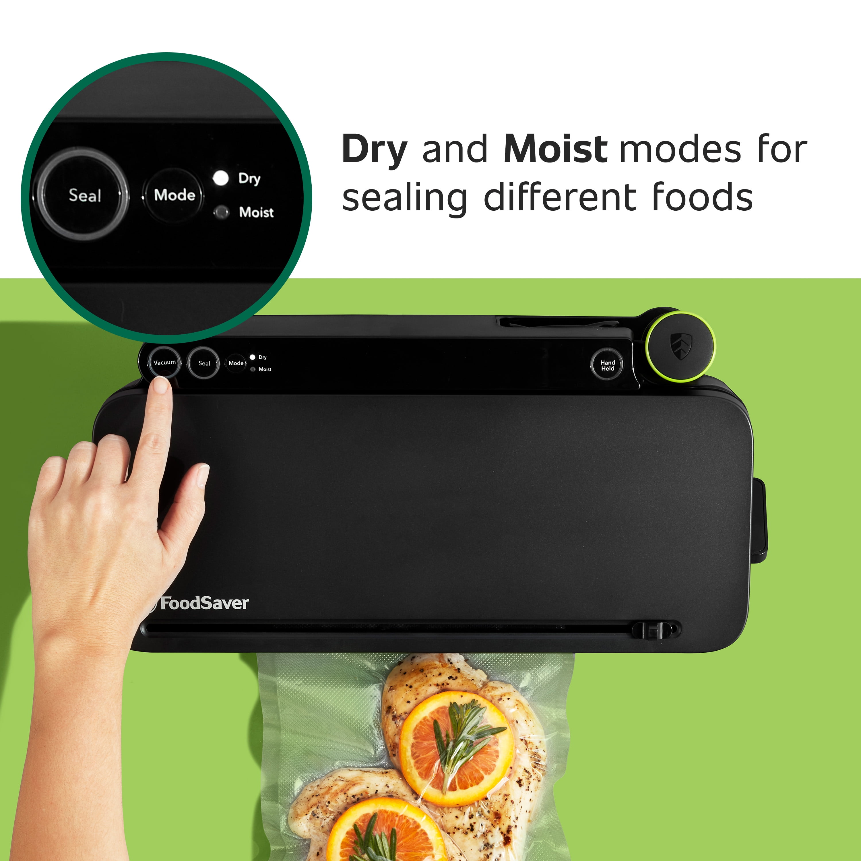 FoodSaver 2-in-1 Vacuum Sealer Machine Starter Kit with (60) Pre-Cut Bags, Professional Food Sealer With Built-In Handheld, Heavy Duty Construction, Complete Starter System for Bulk Food Storage & Freezer Meals - Image 6