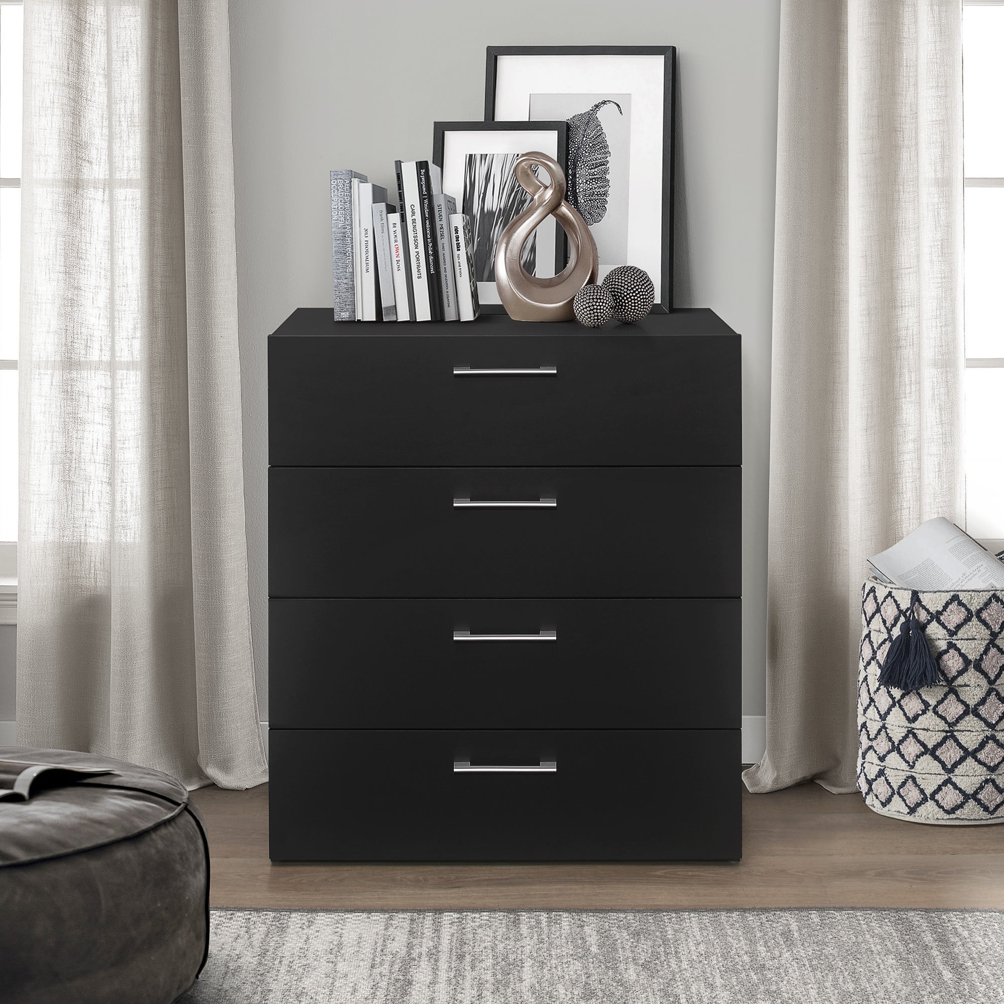 Lundy 4-Drawer Dresser, Black, by Hillsdale Living Essentials - Image 12