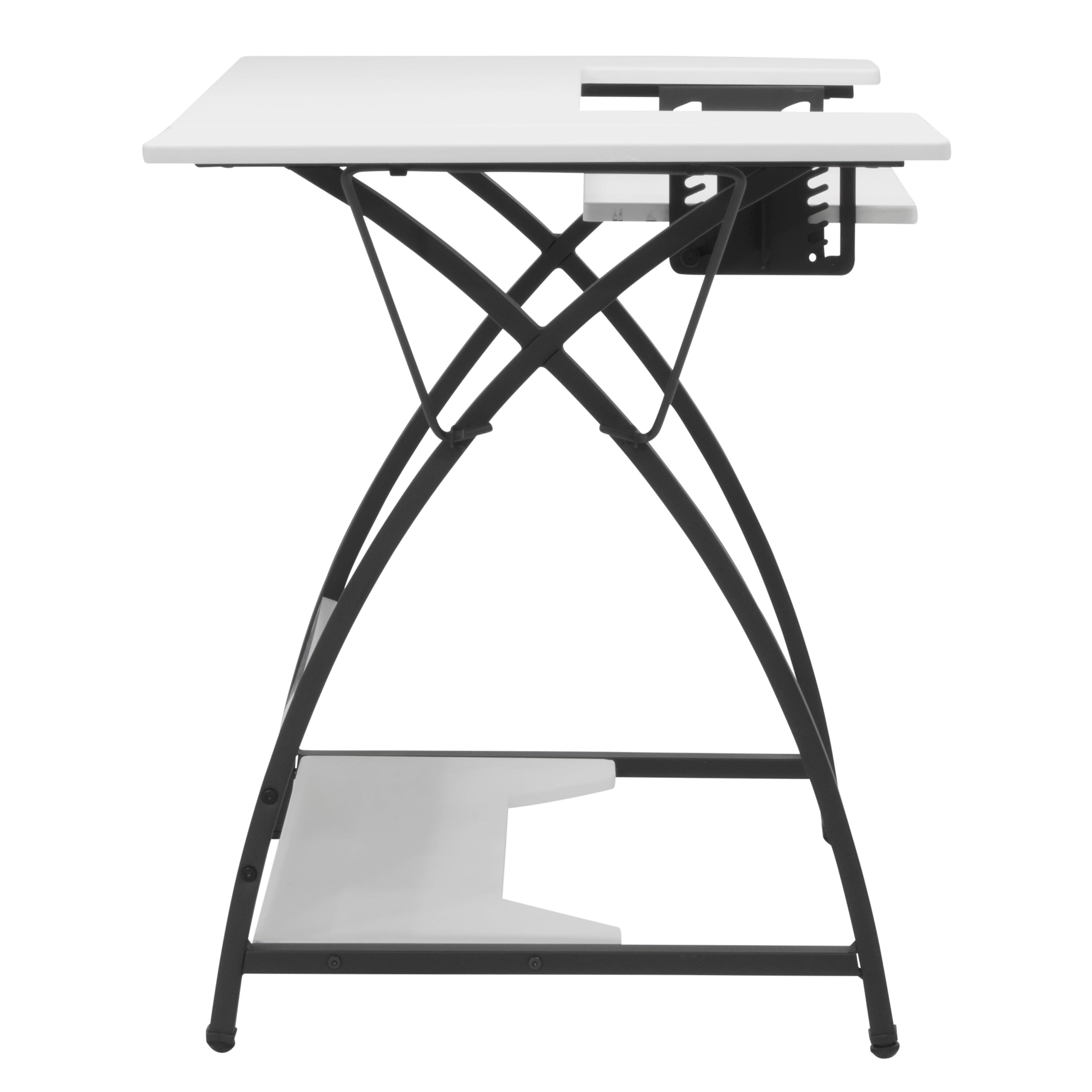 Sew Ready Comet Sewing Table Folding Top Adjustable Platfomr Black/White - Image 13
