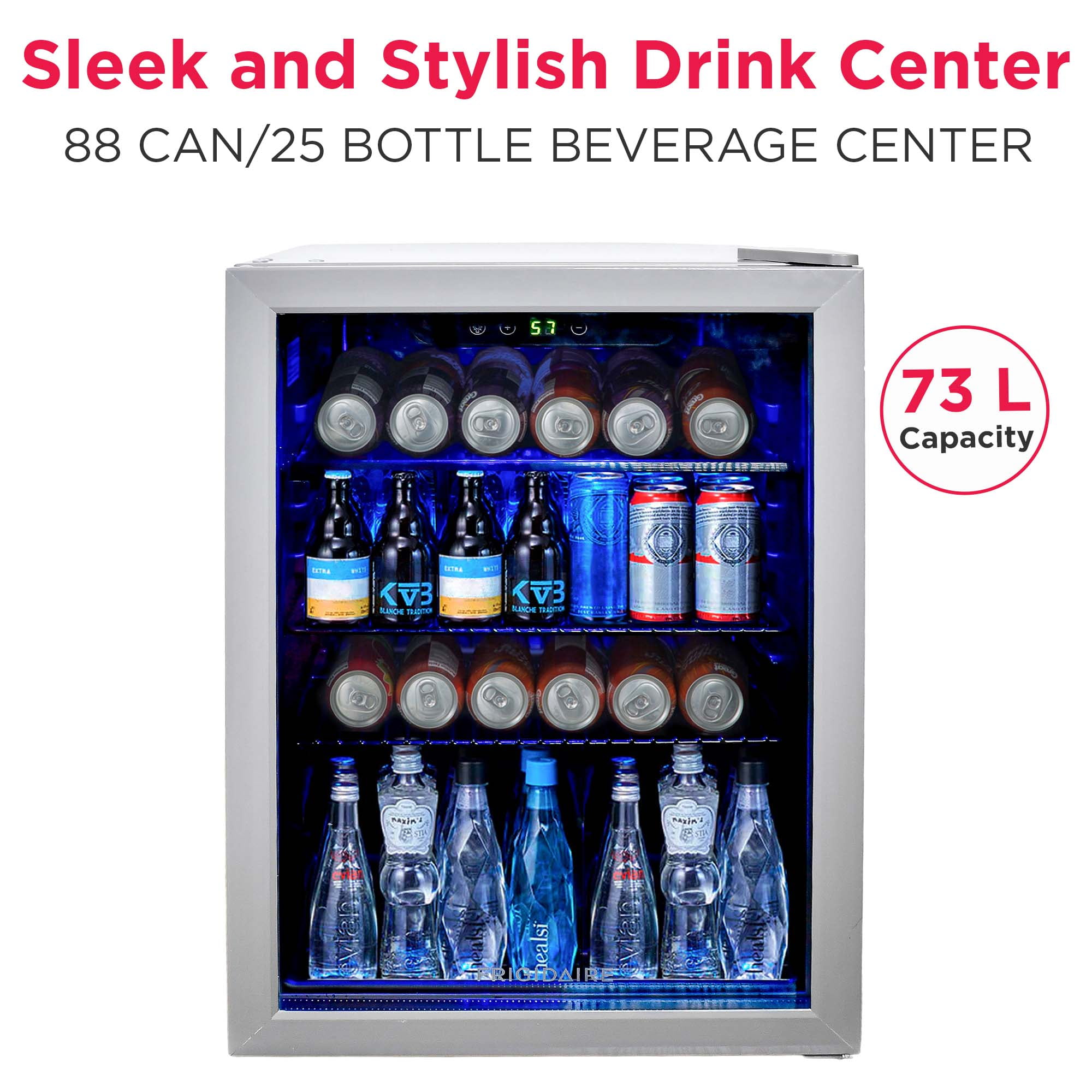 Frigidaire 88 Can or 25 Wine Bottle Beverage Center Refrigerator - Image 2