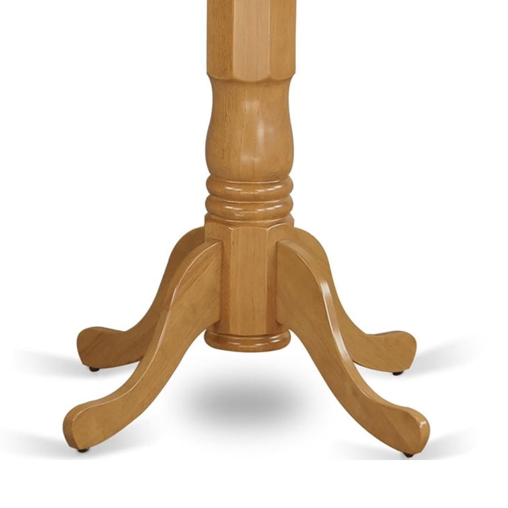 East West Furniture Eden 36" Wood Counter Height Dining Table in Oak - Image 4