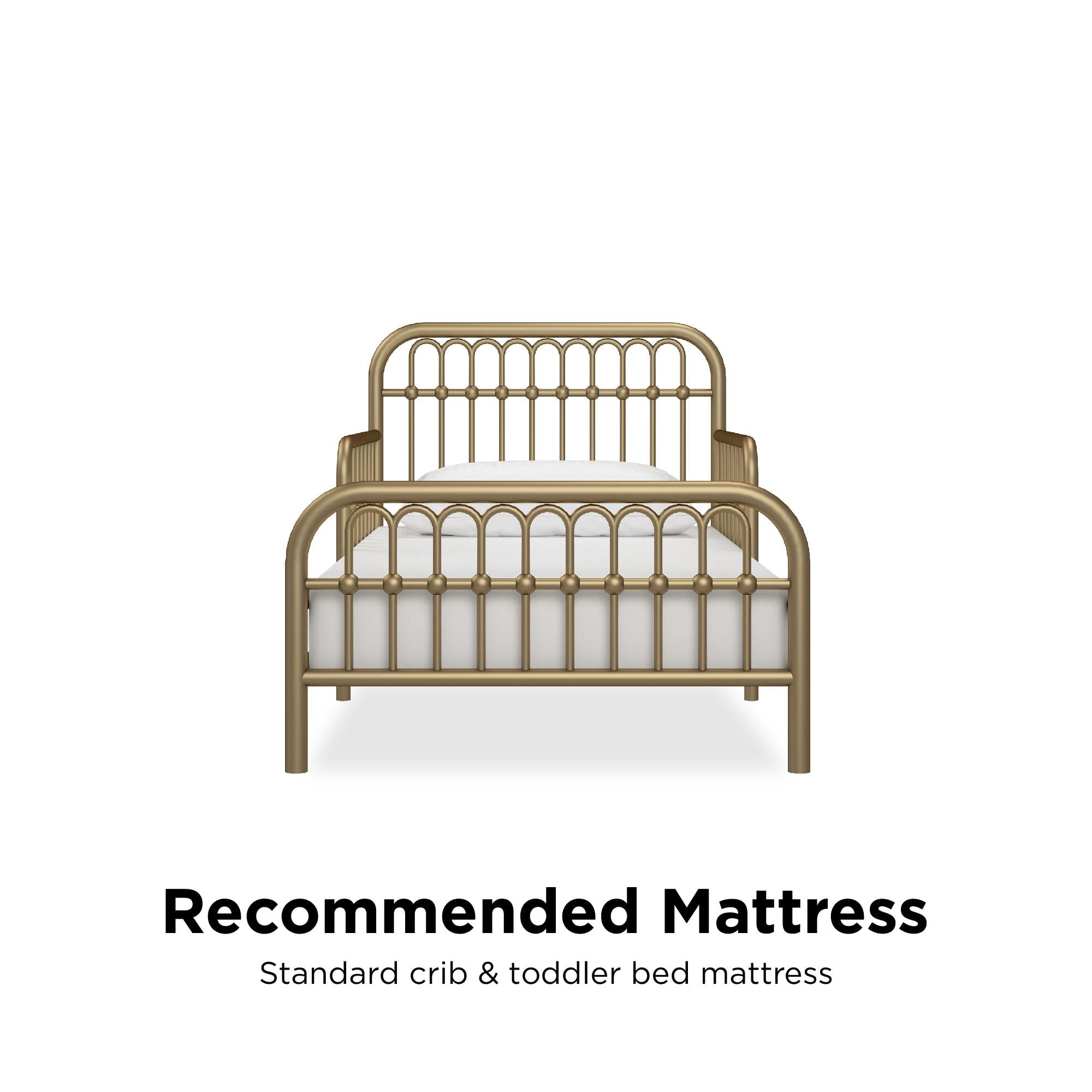 Little Seeds Monarch Hill Ivy Metal Toddler Bed, Gold - Image 7