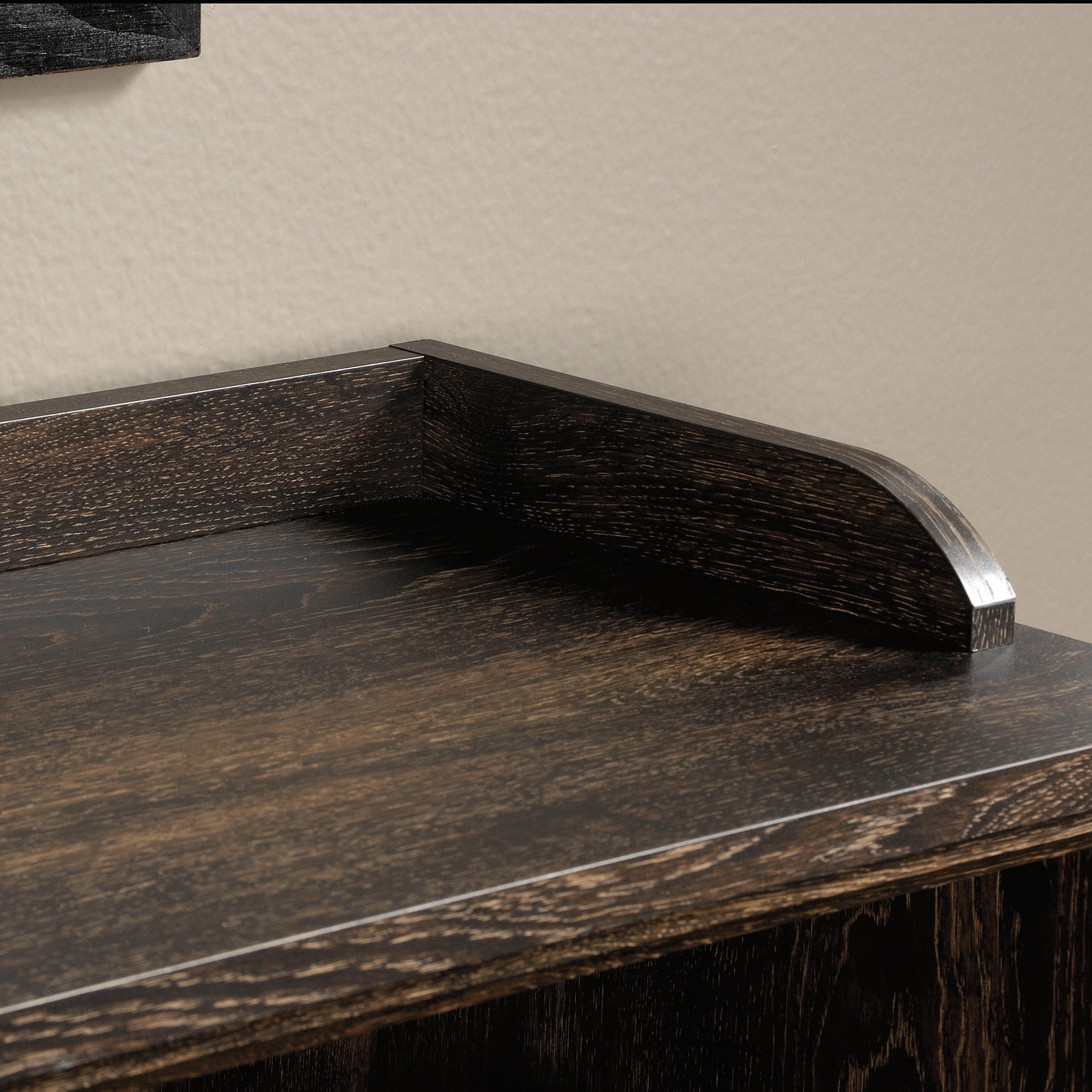 Sauder Barrister Lane 10-Cube Bookcase, Iron Oak Finish - Image 10