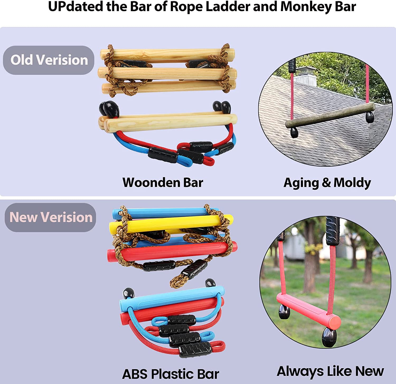 Obstacle Course for Kids, Gentle Booms Backyard Outdoor Playground Sets for Kids Ninja Warrior Obstacle Course Slackline with Climbing Rope Ladder Swing - Image 8