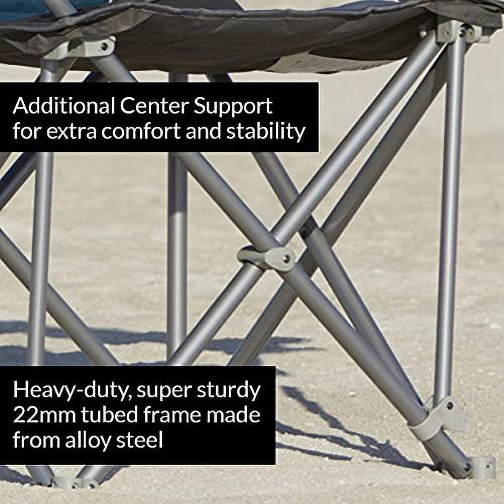 500-lb. Capacity Heavy-Duty Portable Chair Blue 500 lb - Image 4