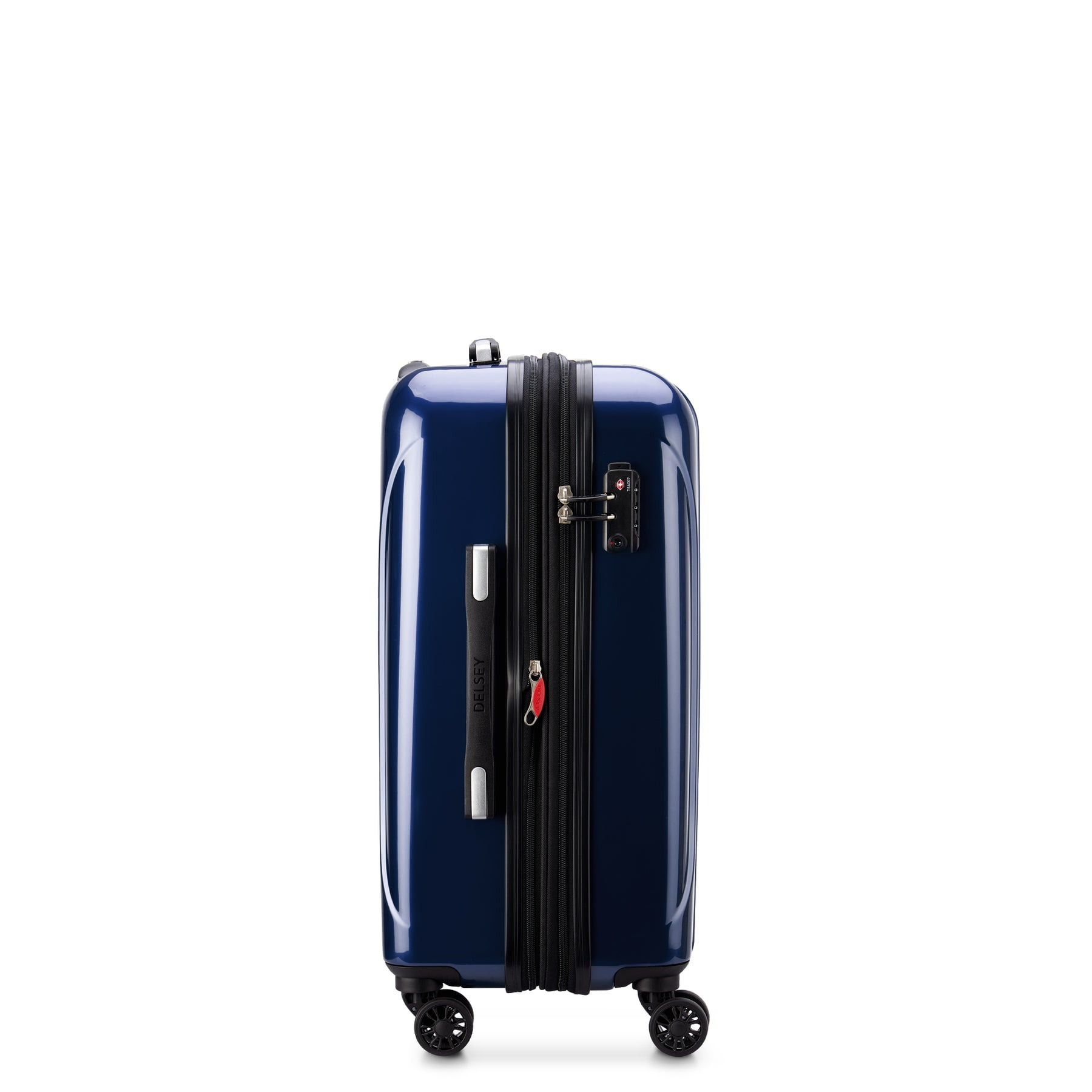 DELSEY PARIS Helium Aero 2-Piece Hardside Expandable Spinner Luggage Set includes 21" Carry-On & 25" Checked, Metallic Blue - Image 2