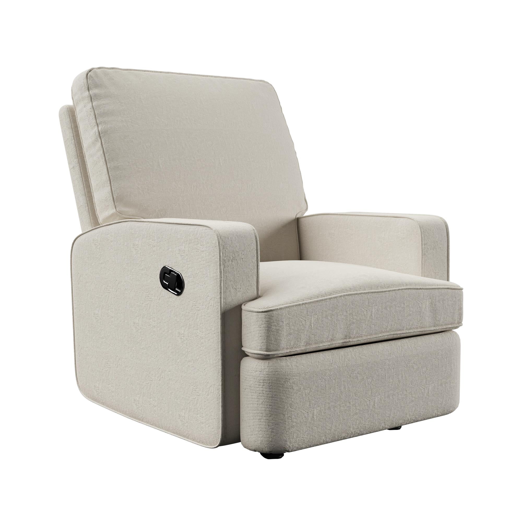 Baby Relax Salma 2-in-1 Rocker Recliner Chair, Beige Velvet - Image 8