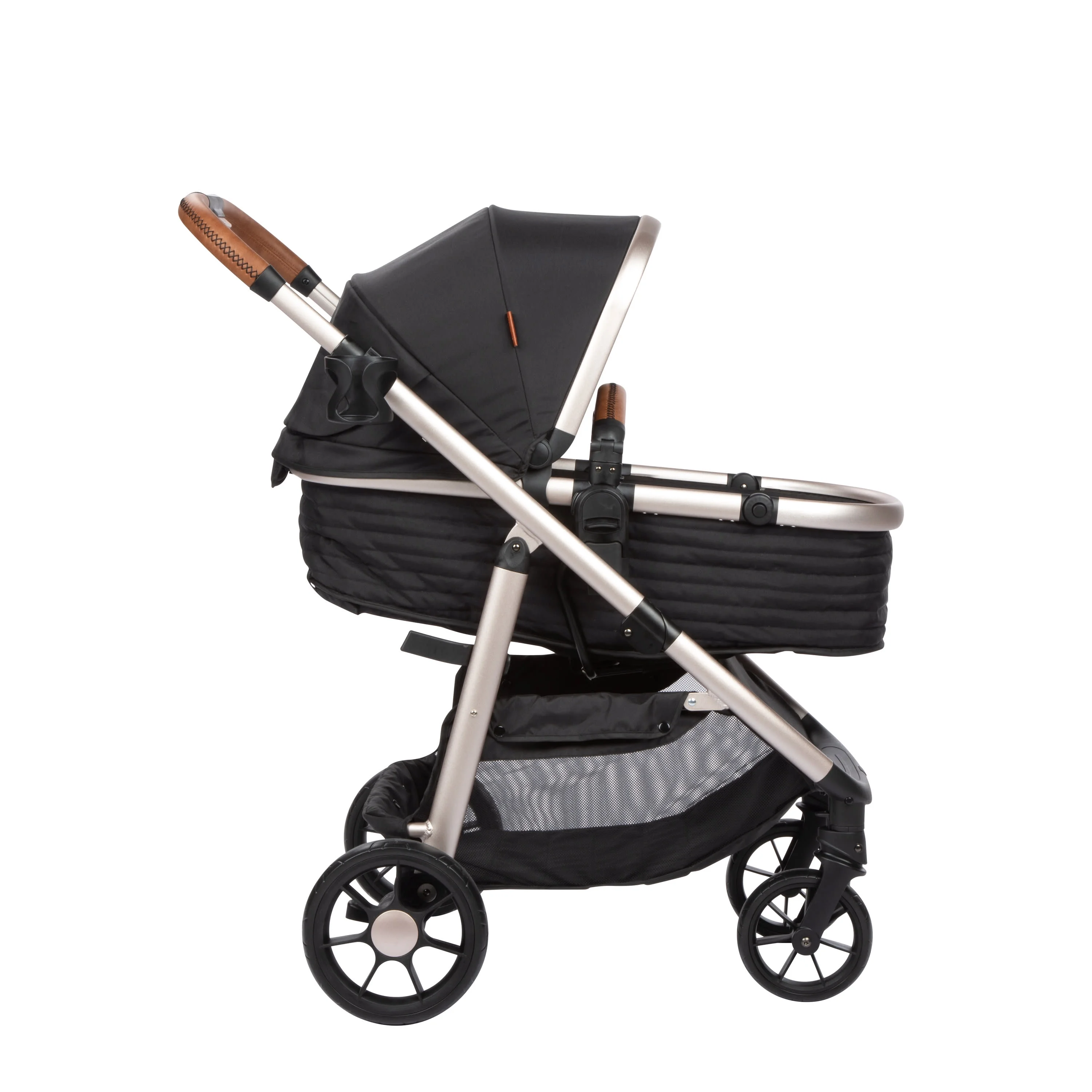 Monbebe 6-in-1 Modular Travel System, Black & Gold, Infant & Toddler, Unisex - Image 19