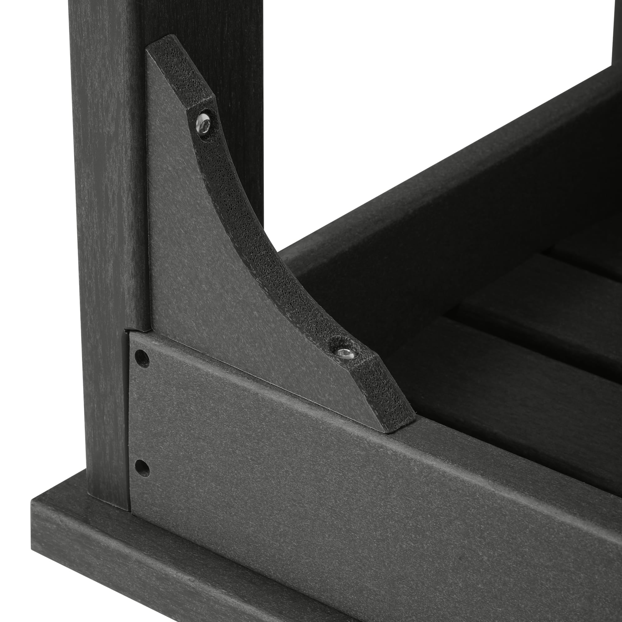 WestinTrends Malibu 46" length backless Outdoor Garden Bench, Gray - Image 13