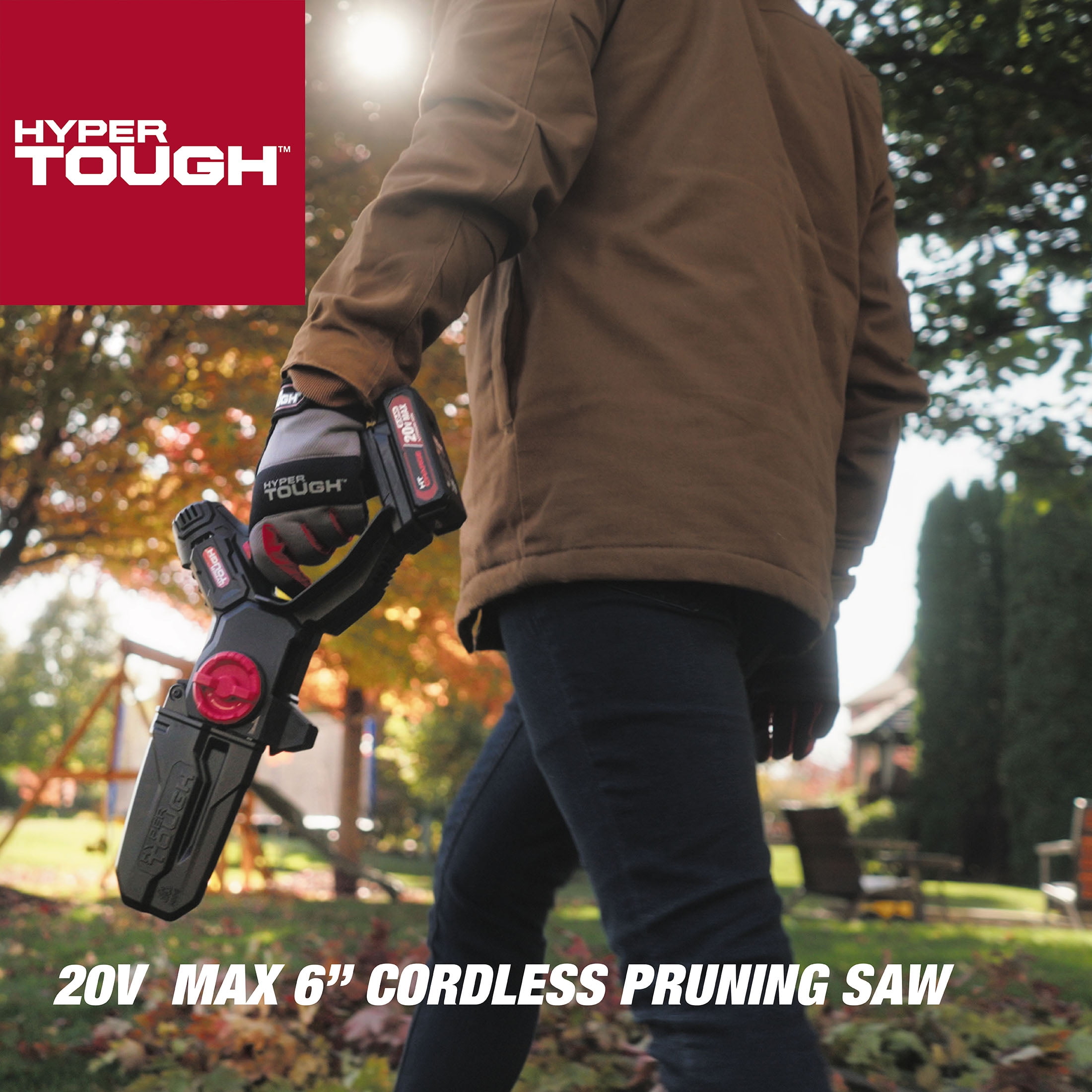 Hyper Tough 20-Volt 6-inch Mini Chainsaw with Battery and Charger, HT13-401-003-03 - Image 8