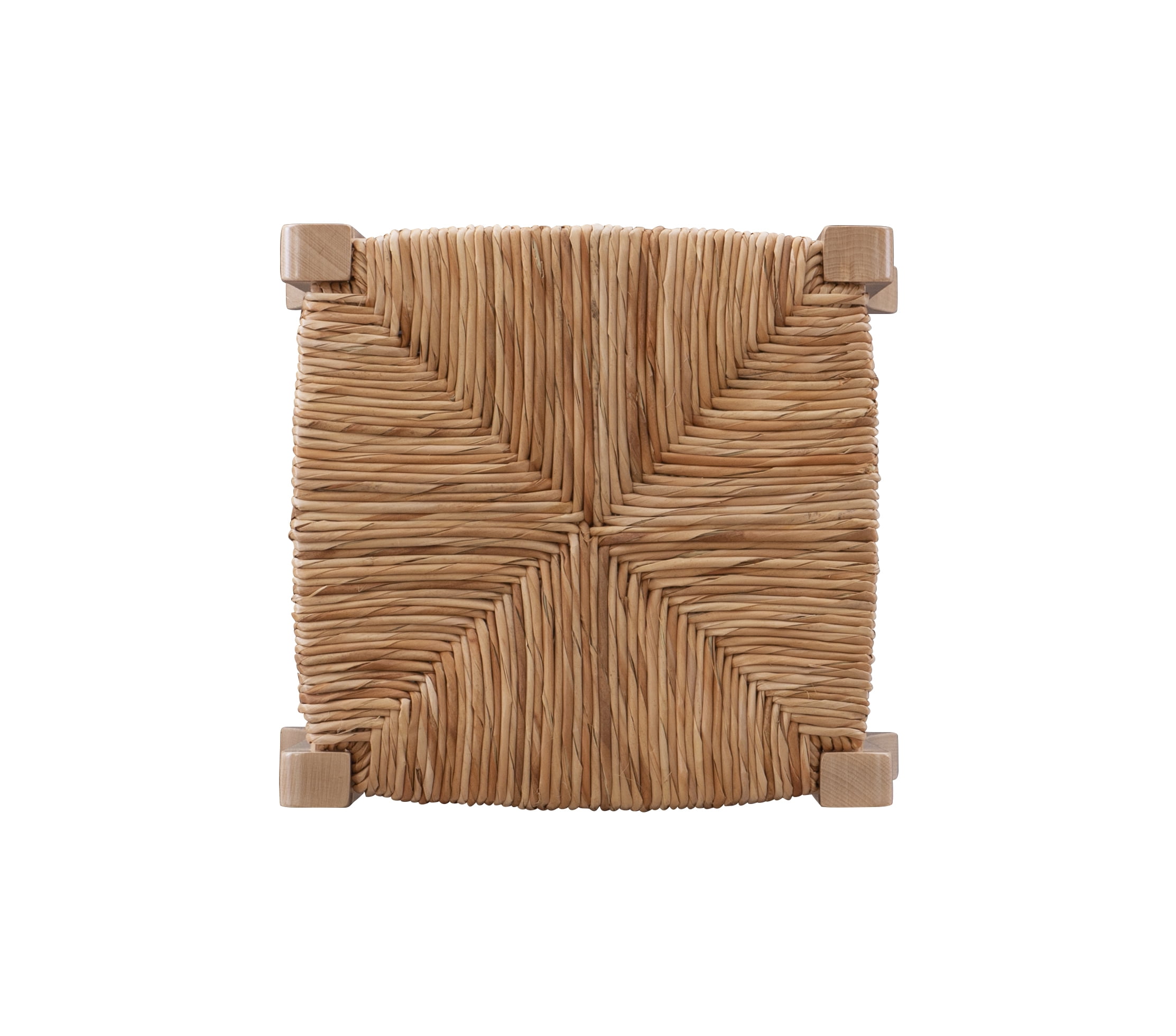 Linon Ivica 24.4" Backless Counter Stools, Set of 2, Natural with Handwoven Rush Seat - Image 8