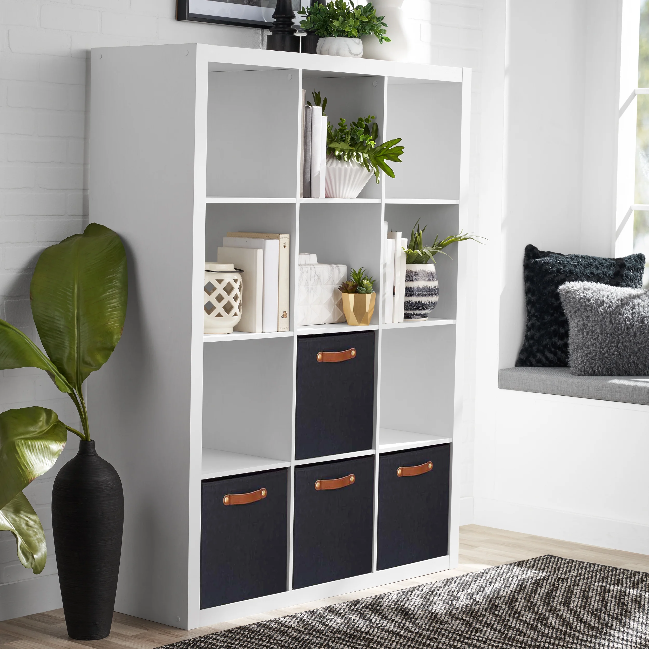 Better Homes & Gardens 12 Cube Storage Organizer, White Texture - Image 5