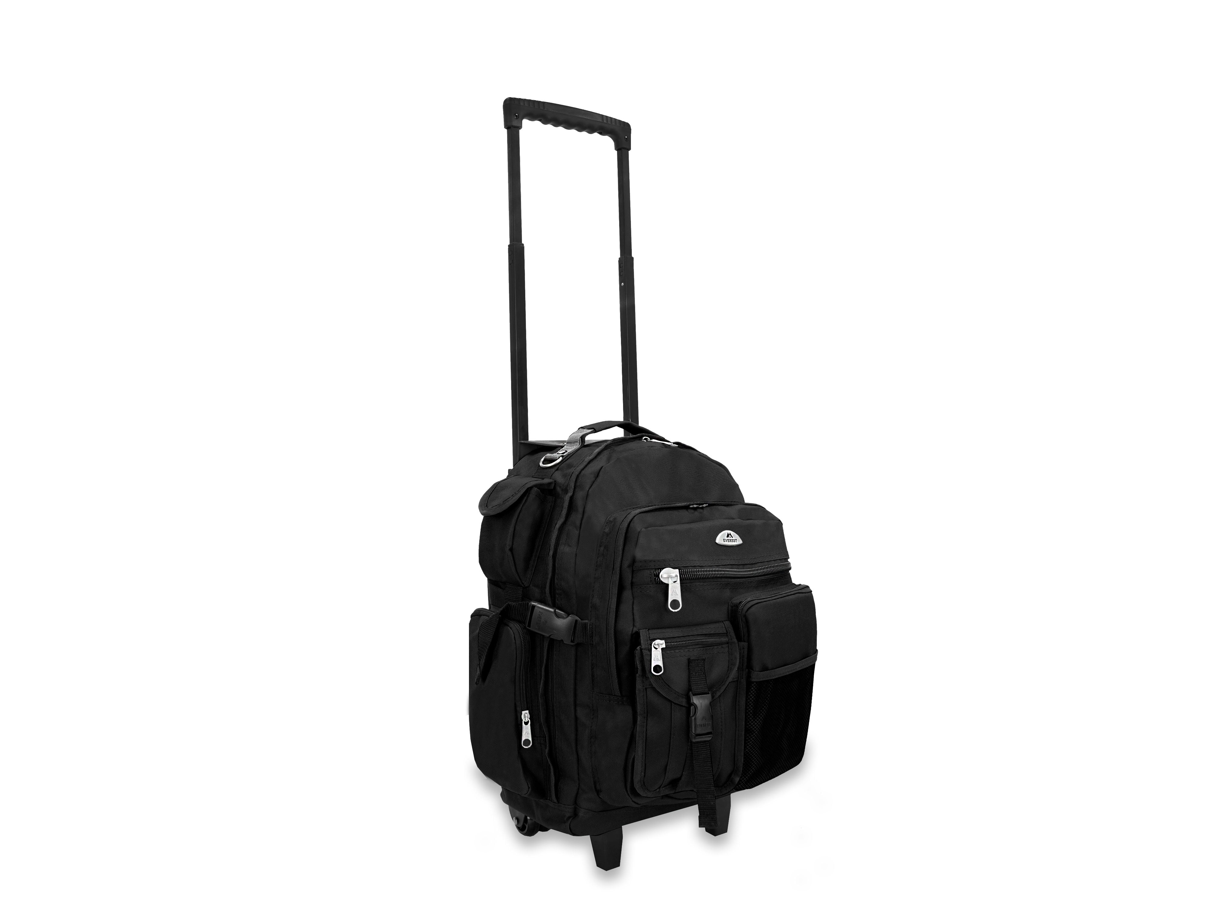 Everest Deluxe Backpack On Wheels 5045WH Black - Image 4