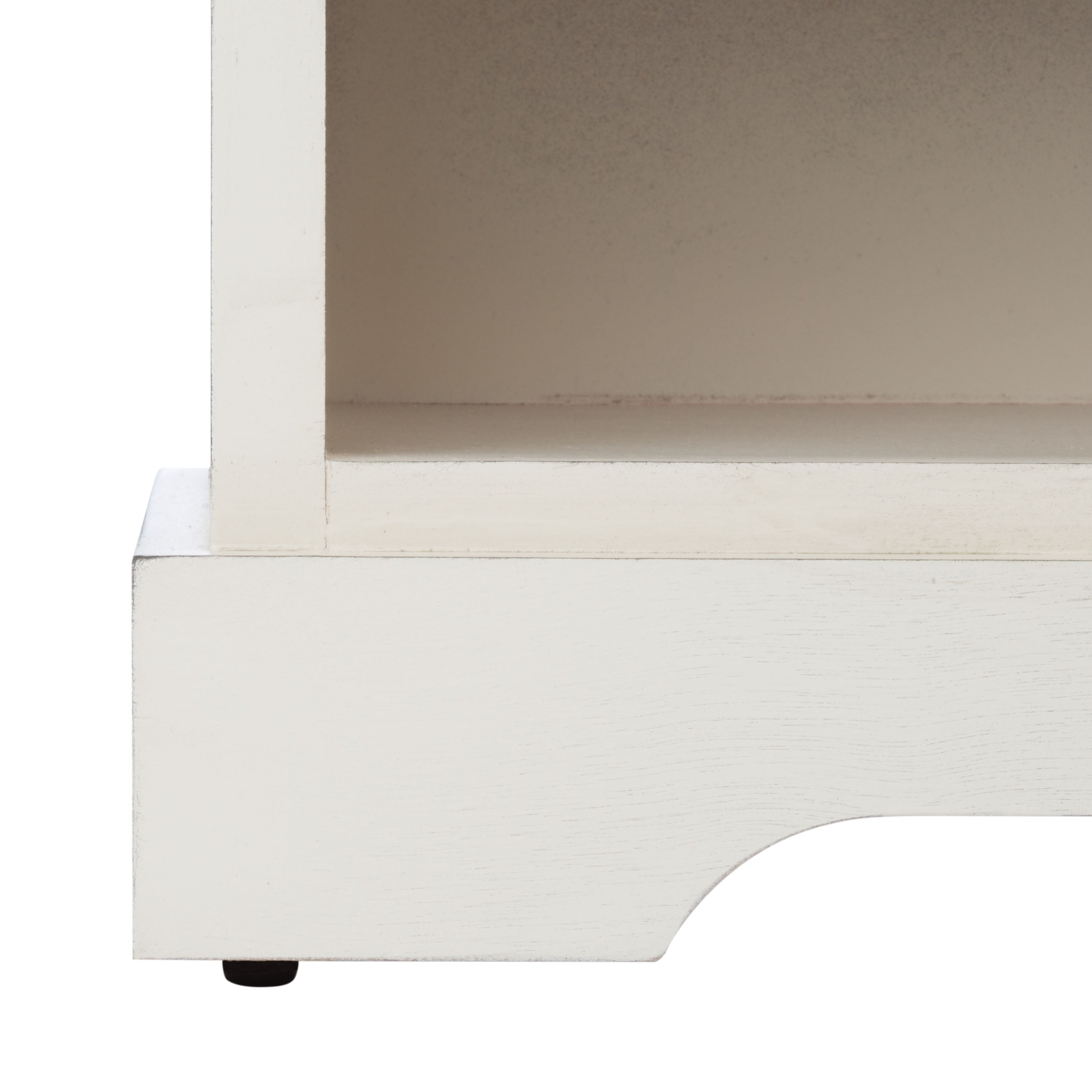 SAFAVIEH Landers Solid Classic 3 Drawer Storage Bench, Distressed White - Image 8