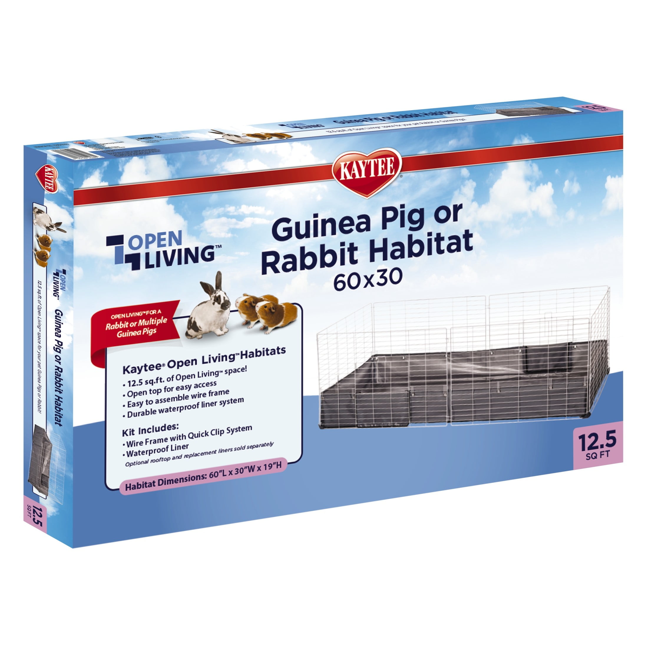 Kaytee Open Living Pet Guinea Pig or Rabbit Habitat, 60" x 30" - Image 9