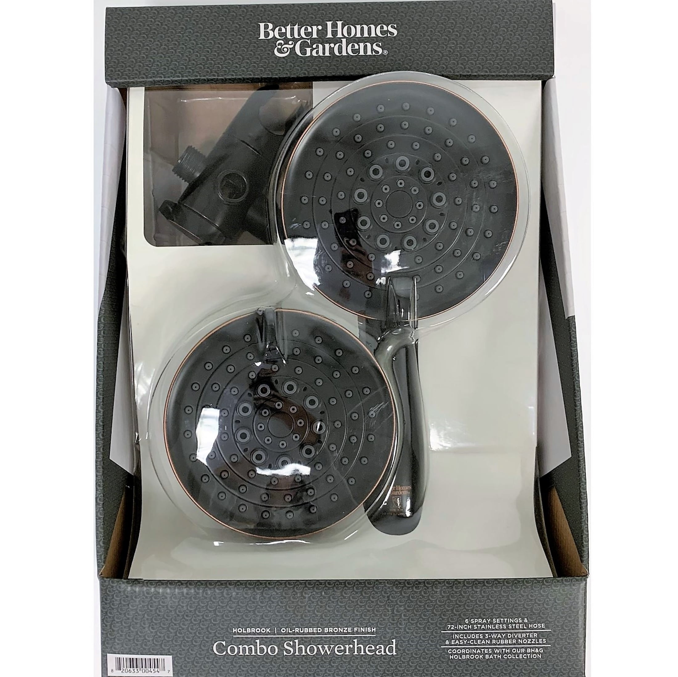 Better Homes & Gardens 6 Setting Combo Showerhead, Oil Rubbed Bronze - Image 6