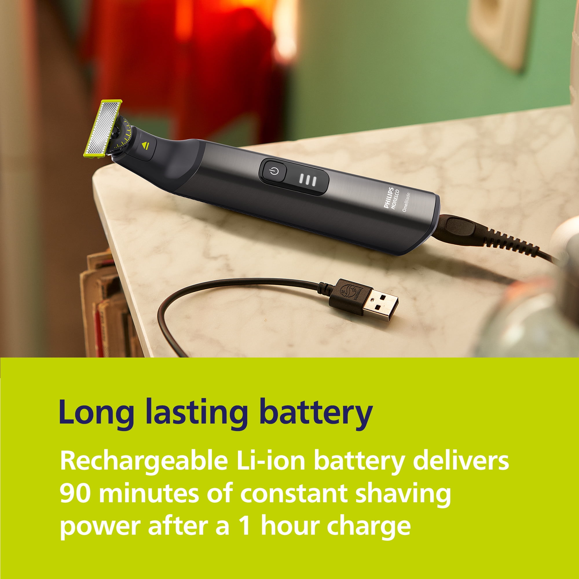 Philips Norelco Oneblade 360 Pro Hybrid Face & Body Electric Trimmer QP6542/70 - Image 8