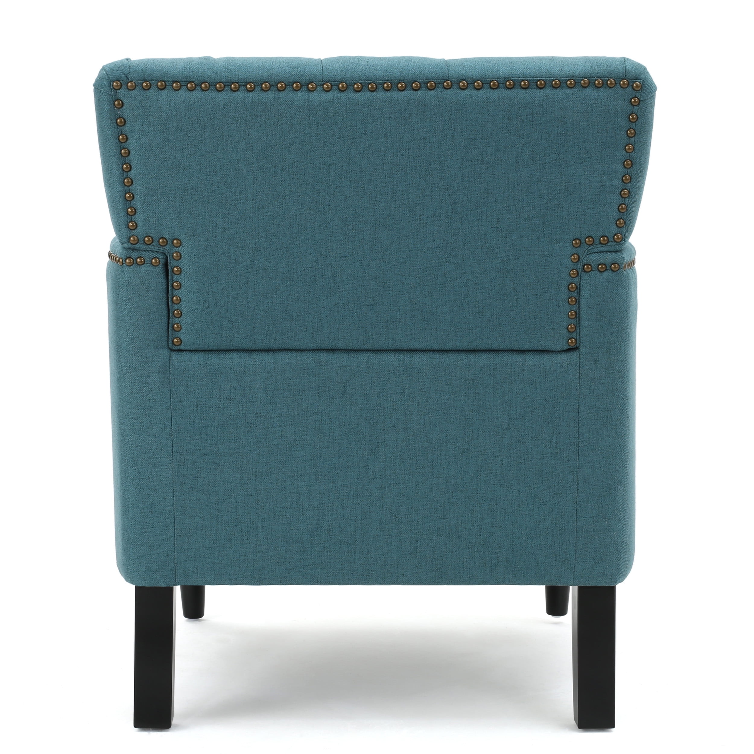 Noble House Madrid Dark Teal Fabric Club Chair, Blue - Image 6