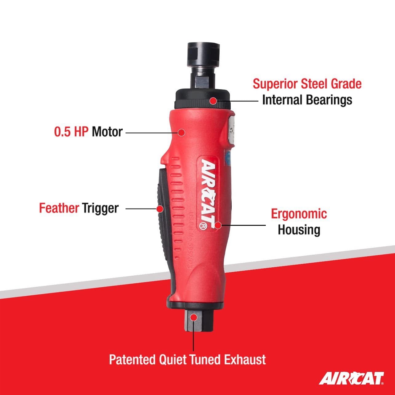 AirCat Straight Die Grinder - Image 4