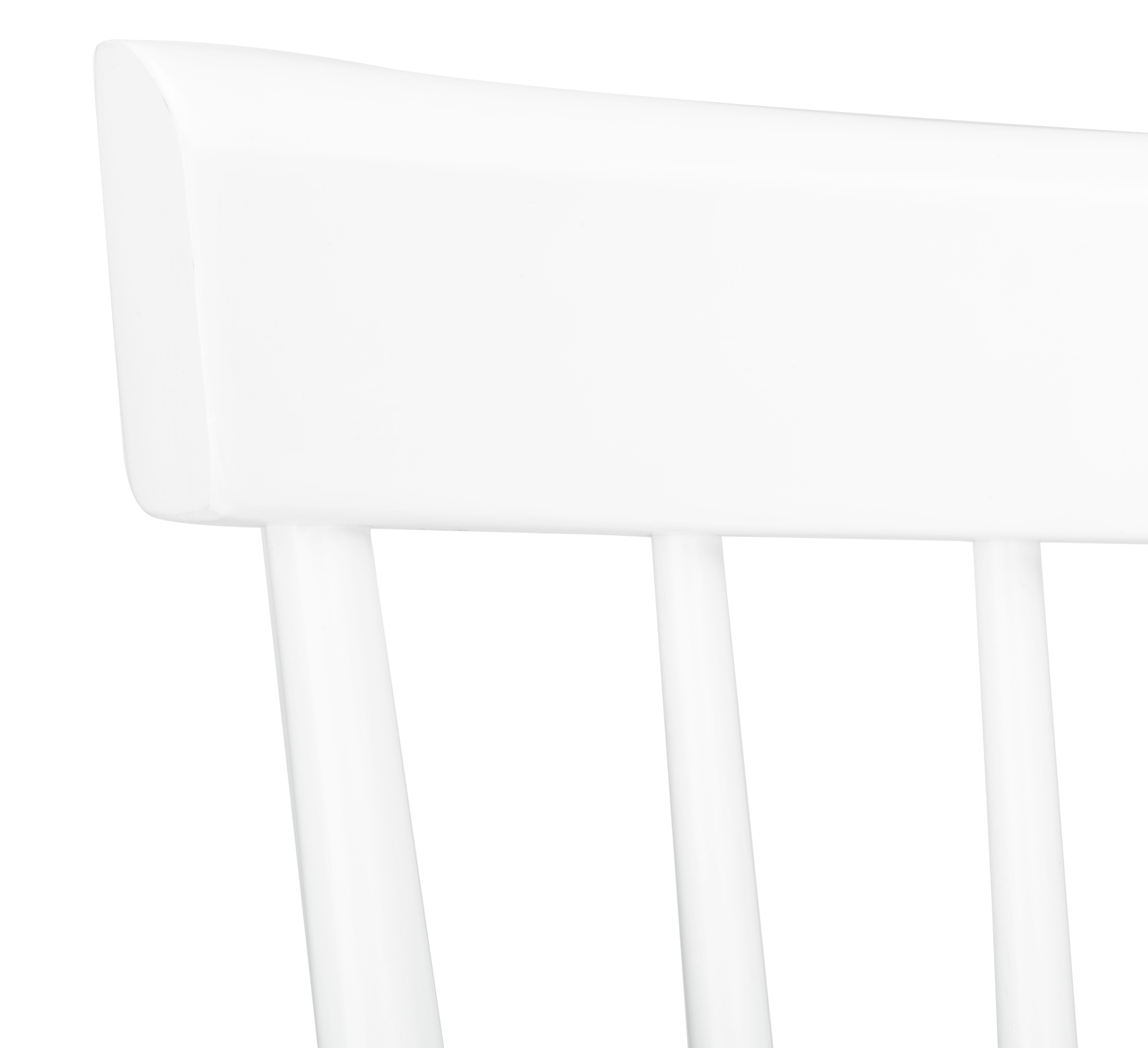 SAFAVIEH Providence Solid Spindle Back Bar Stool with Footrest, White - Image 9
