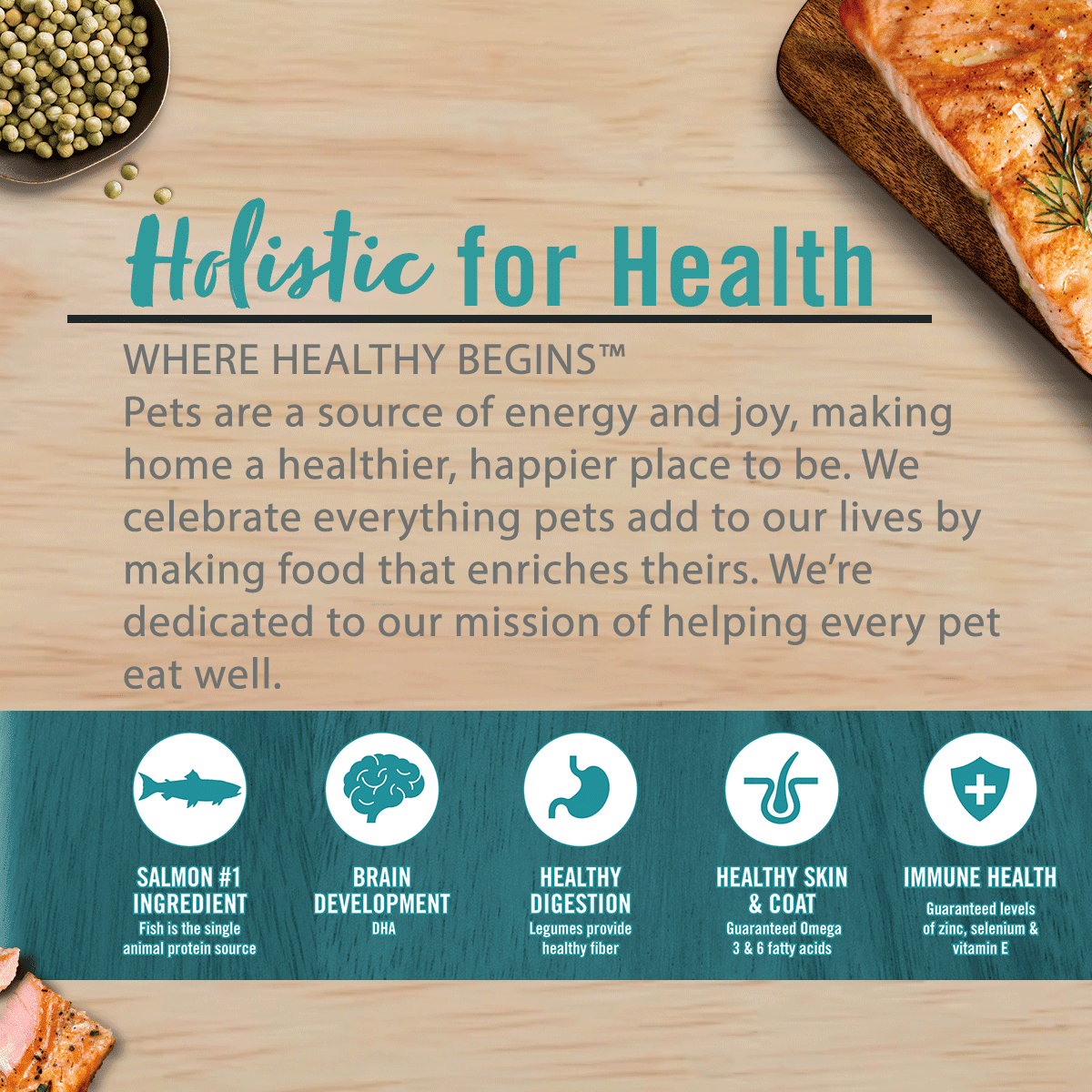 Chicken Soup for the Soul Grain Free All Life Stages Cat Food – Salmon & Legumes Dry Recipe, 12lb - Image 8