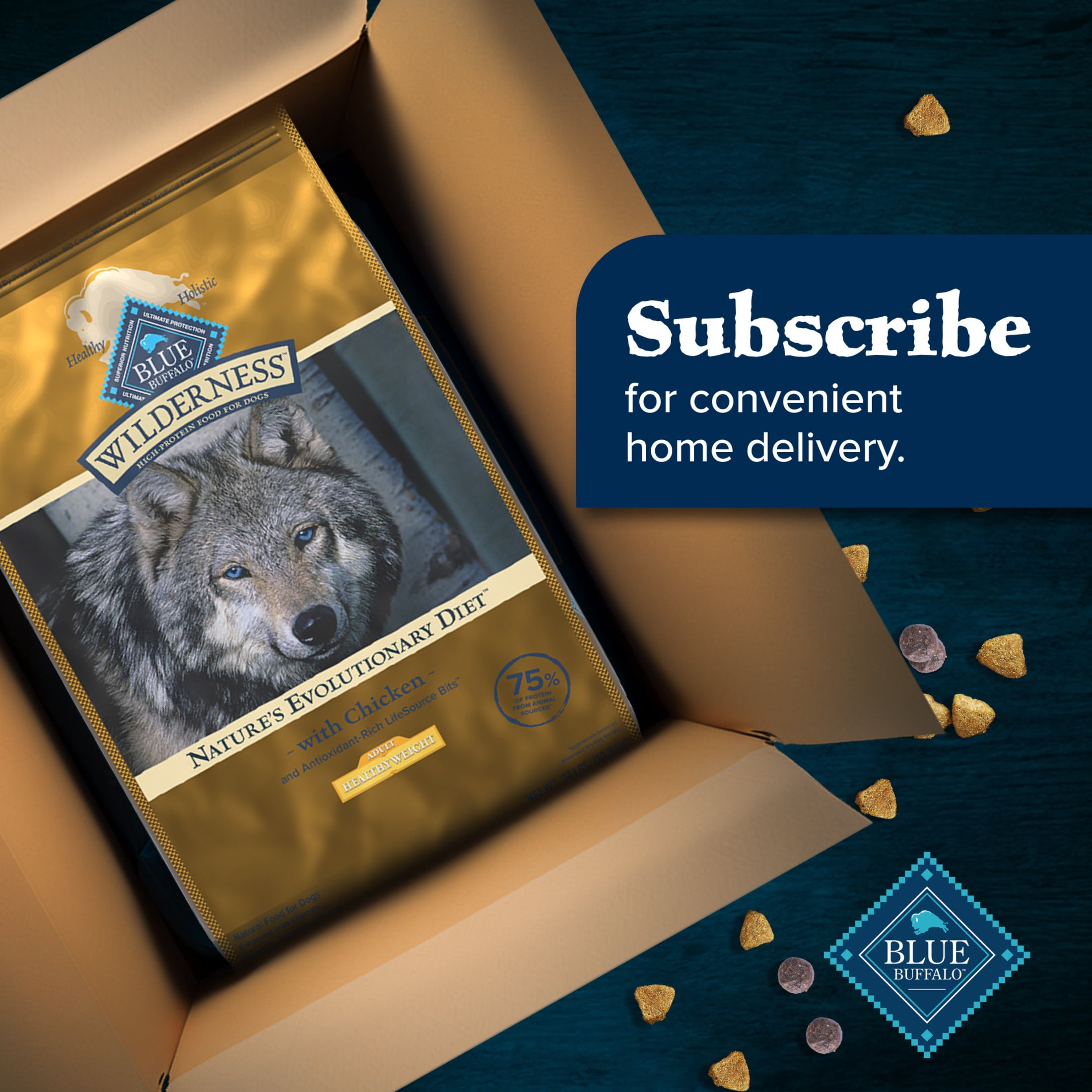 Blue Buffalo Wilderness Healthy Weight Dry Dog Food Plus Wholesome Grains, Chicken 24 lbs. - Image 6