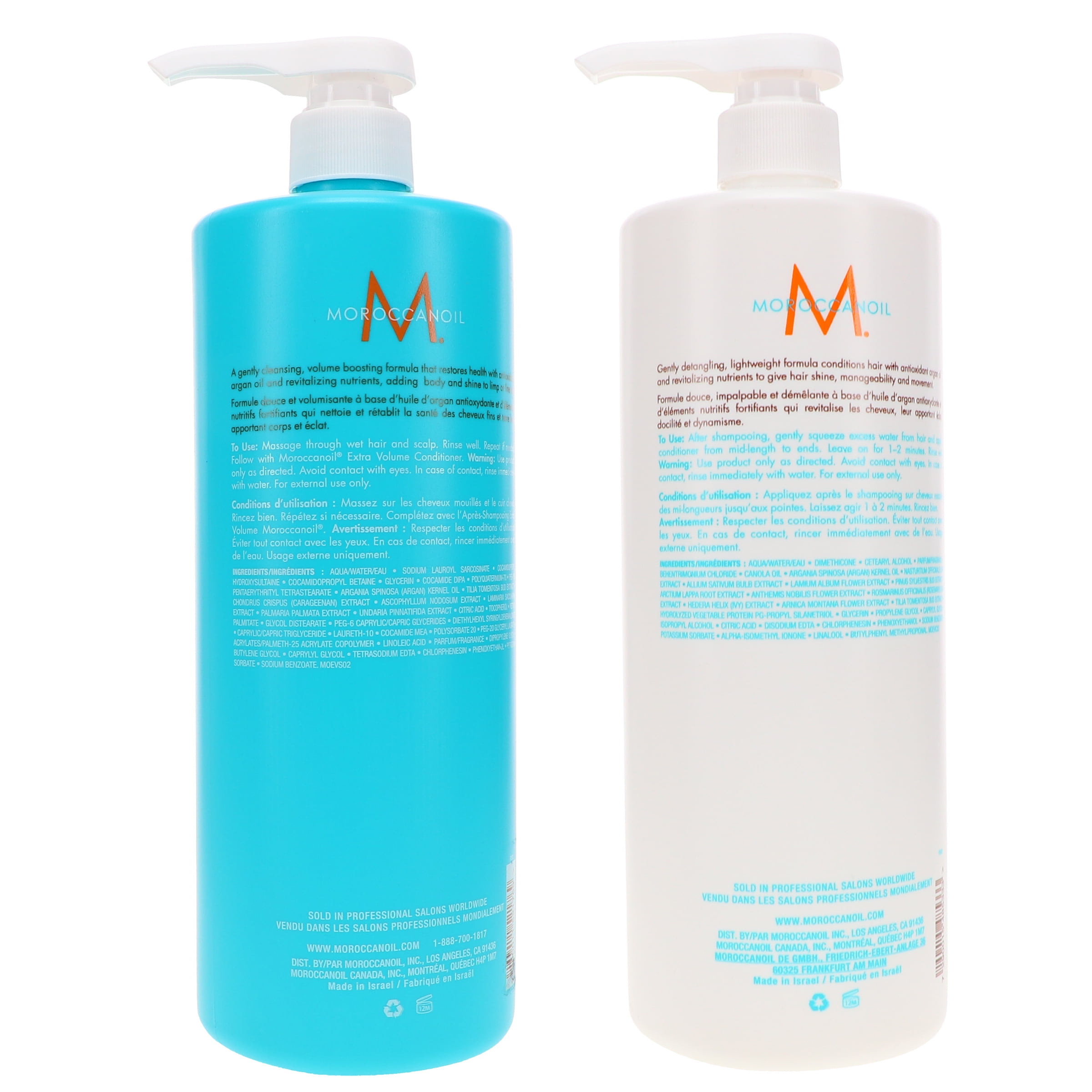 Moroccanoil Extra Volume Shampoo 33.8 oz & Conditioner 33.8 oz Combo Pack - Image 3