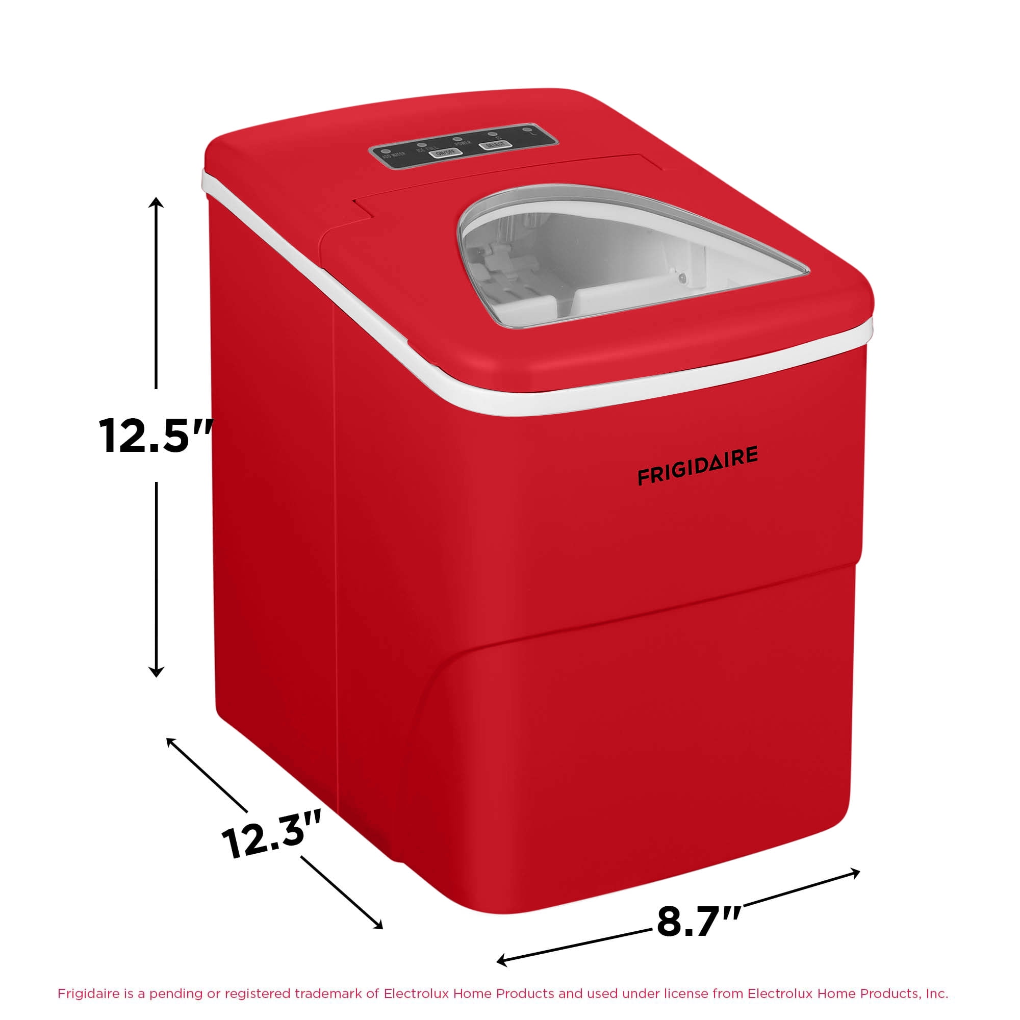 Frigidaire 26lb. Portable Countertop Icemaker - EFIC108 - RED - Image 7