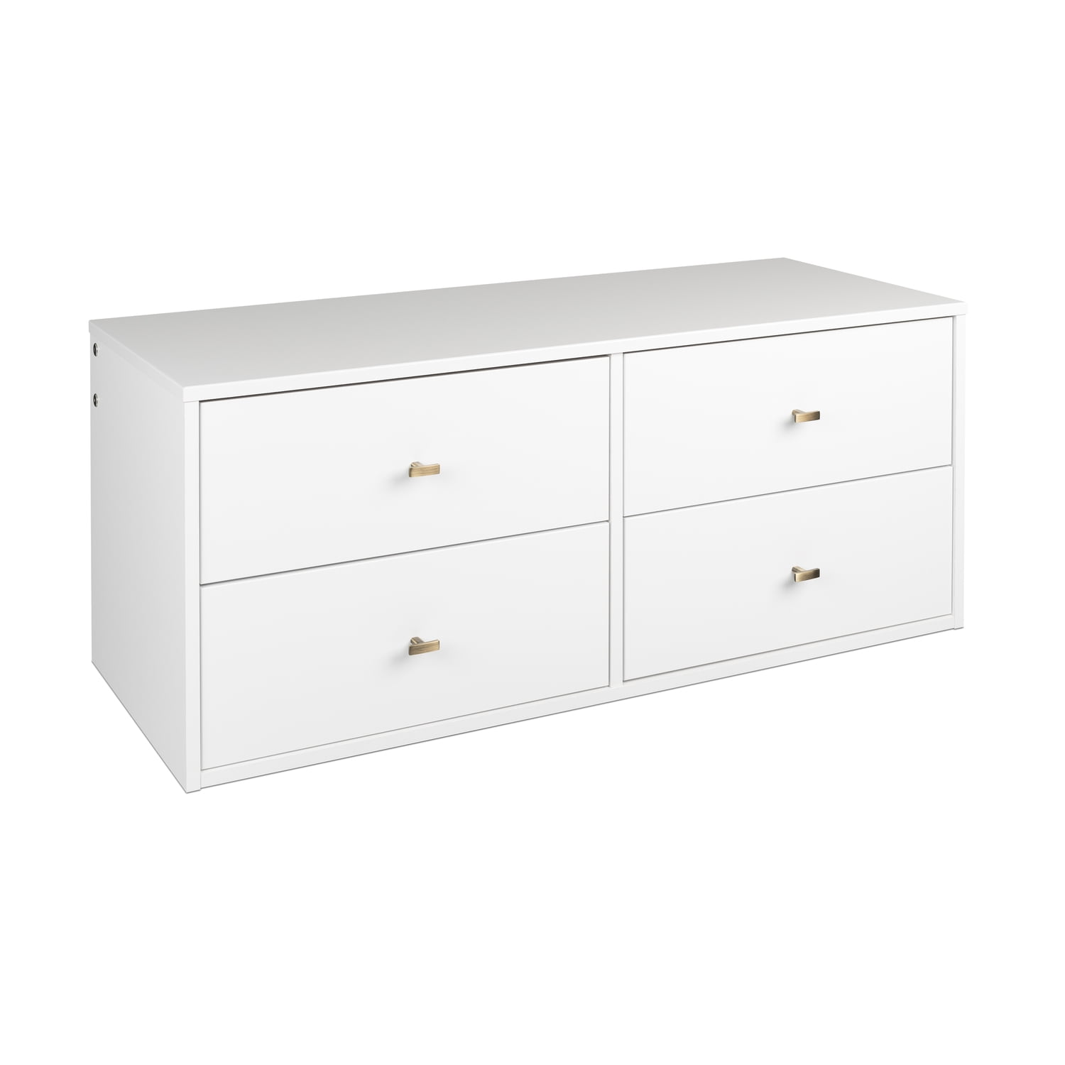 Prepac Floating 4-Drawer Dresser, White - Image 8