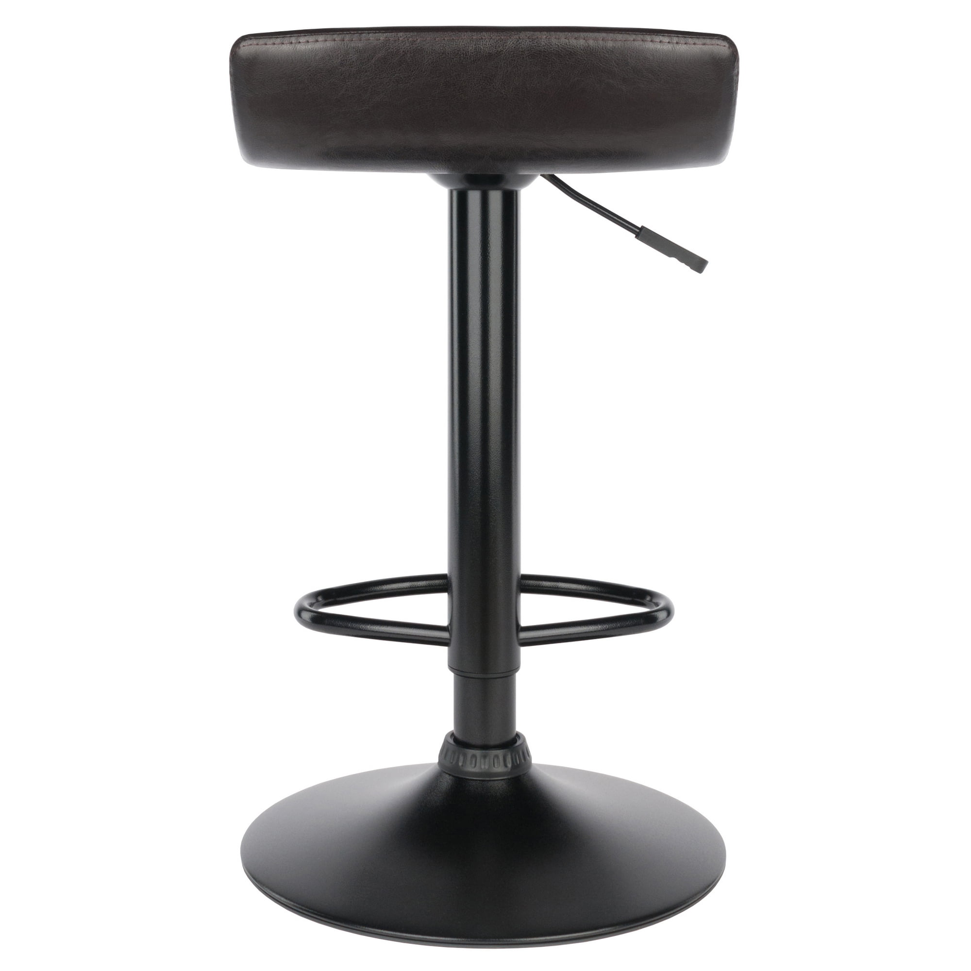 Winsome Wood Paris 2-Pc Adjustable Swivel Stool Set, Black & Espresso Finish - Image 7