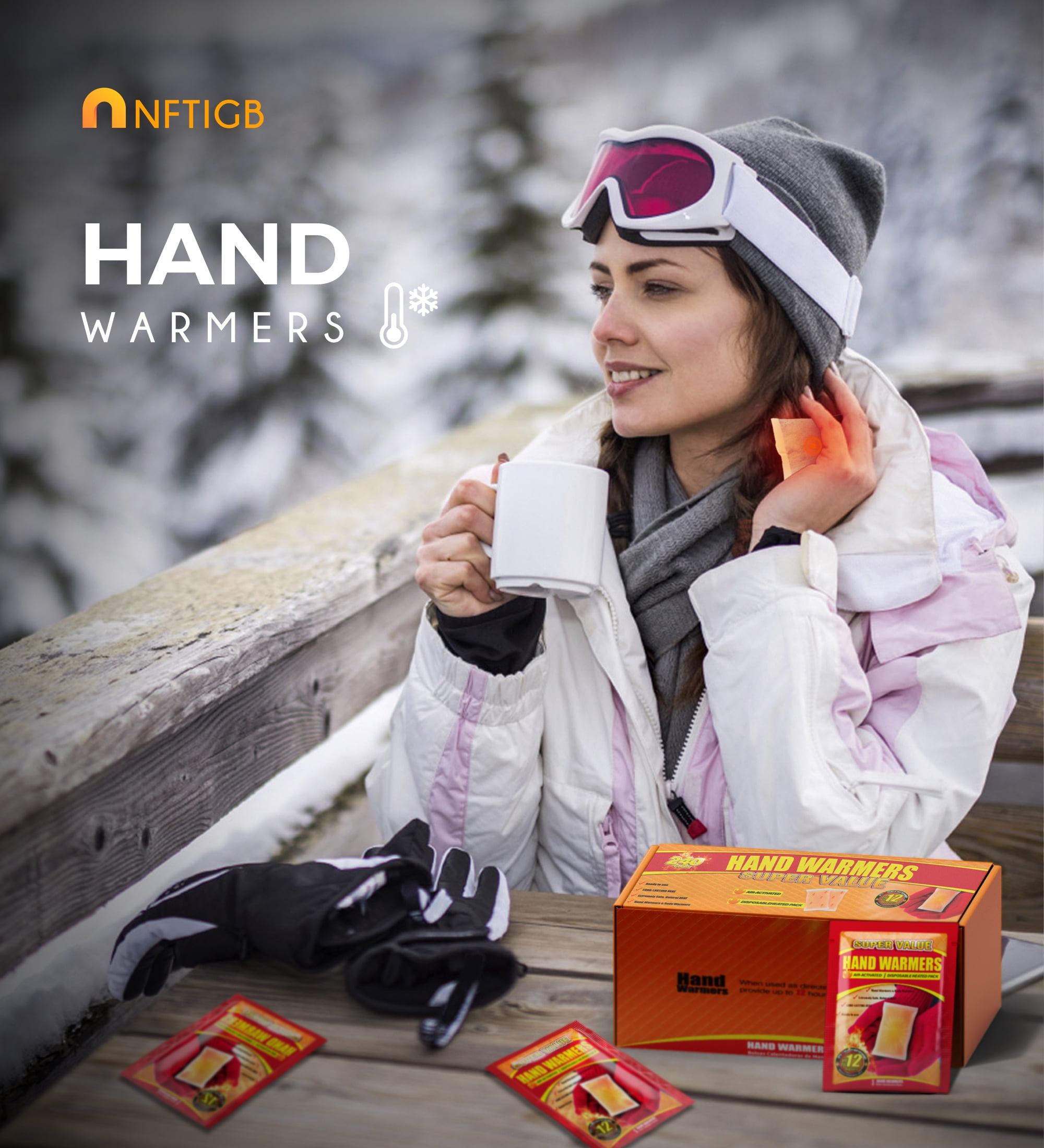 NFTIGB Hand Warmers Disposable 240 Pack, Long Lasting Safe Air Activated, up to 12 Hours of Heating - Image 7