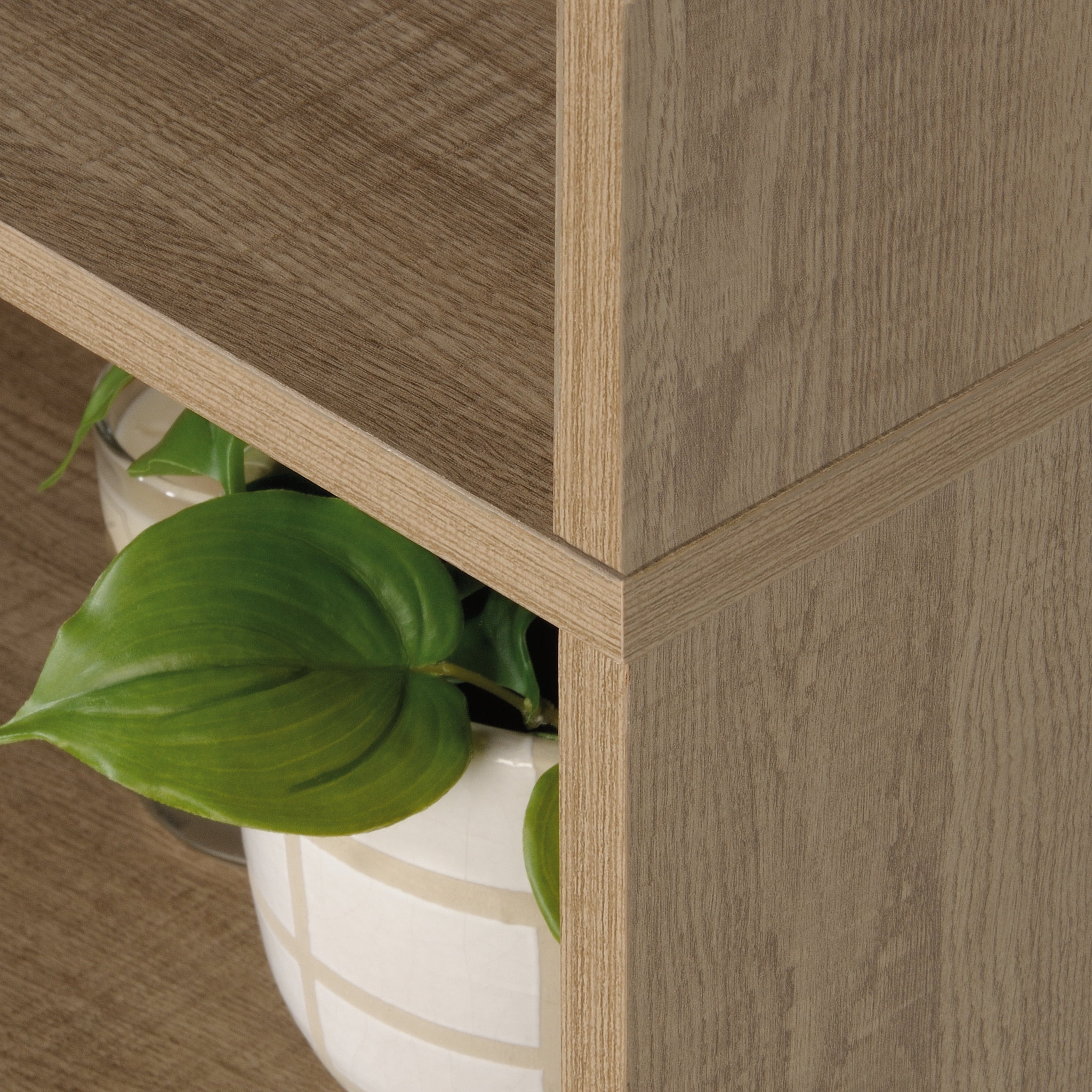 Sauder Beginnings 4-Shelf Bookcase, Summer Oak Finish - Image 2