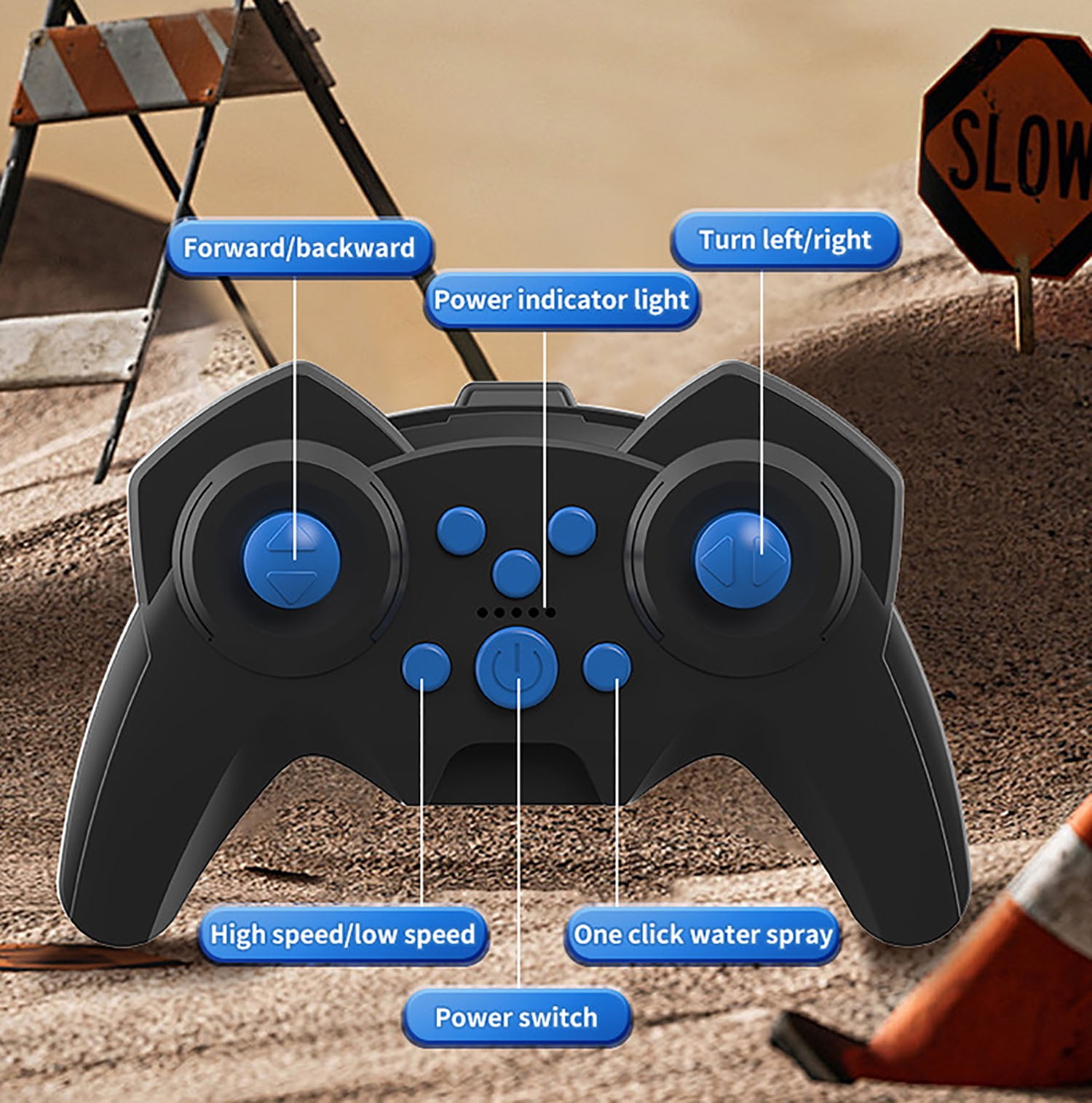 Adofi Amphibious Remote Control Car, 4WD All-Terrain Off-Road Water Toys, 2.4GHz Shooting Waterproof RC Monster Truck, Toys for Boys 3 6 Years - Gray - Image 6