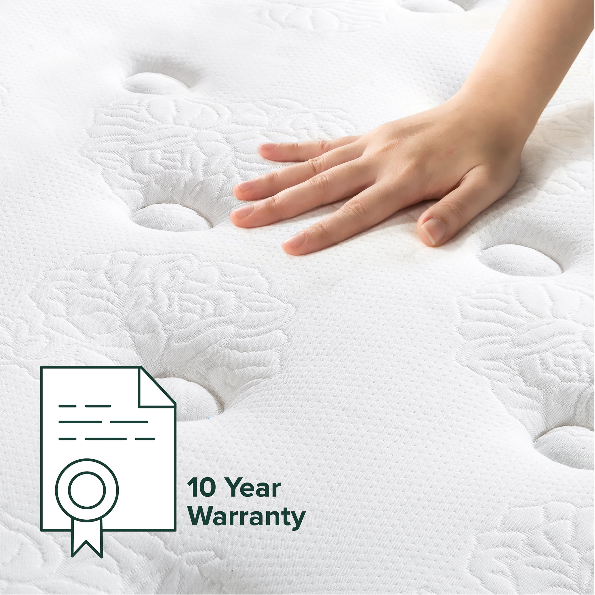 Zinus Comfort Support 12" King Cooling Gel Hybrid Mattress with Pocket Springs - Image 3