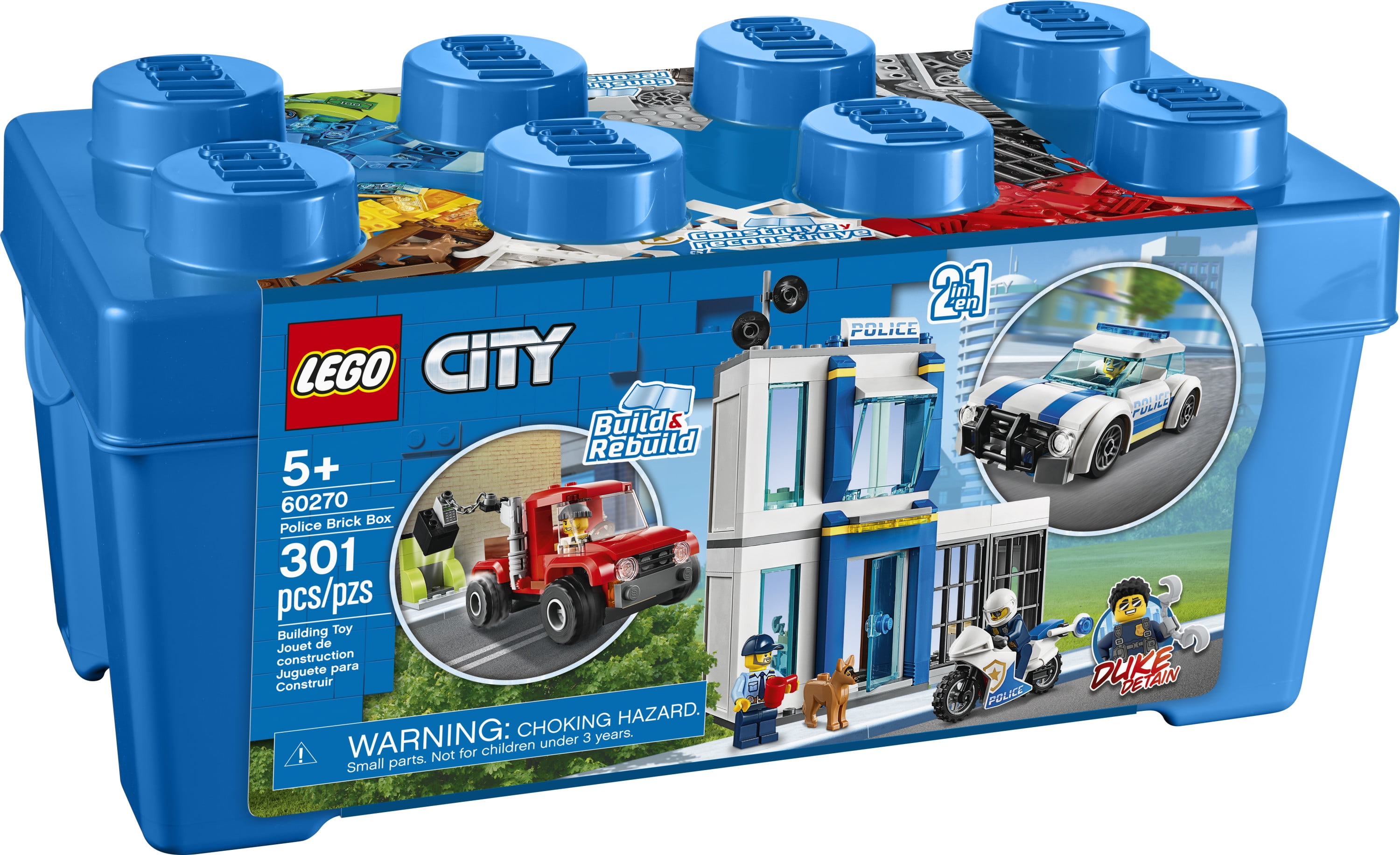 LEGO City Police Brick Box 60270 Action Cop Building Toy for Kids (301 Pieces) - Image 2