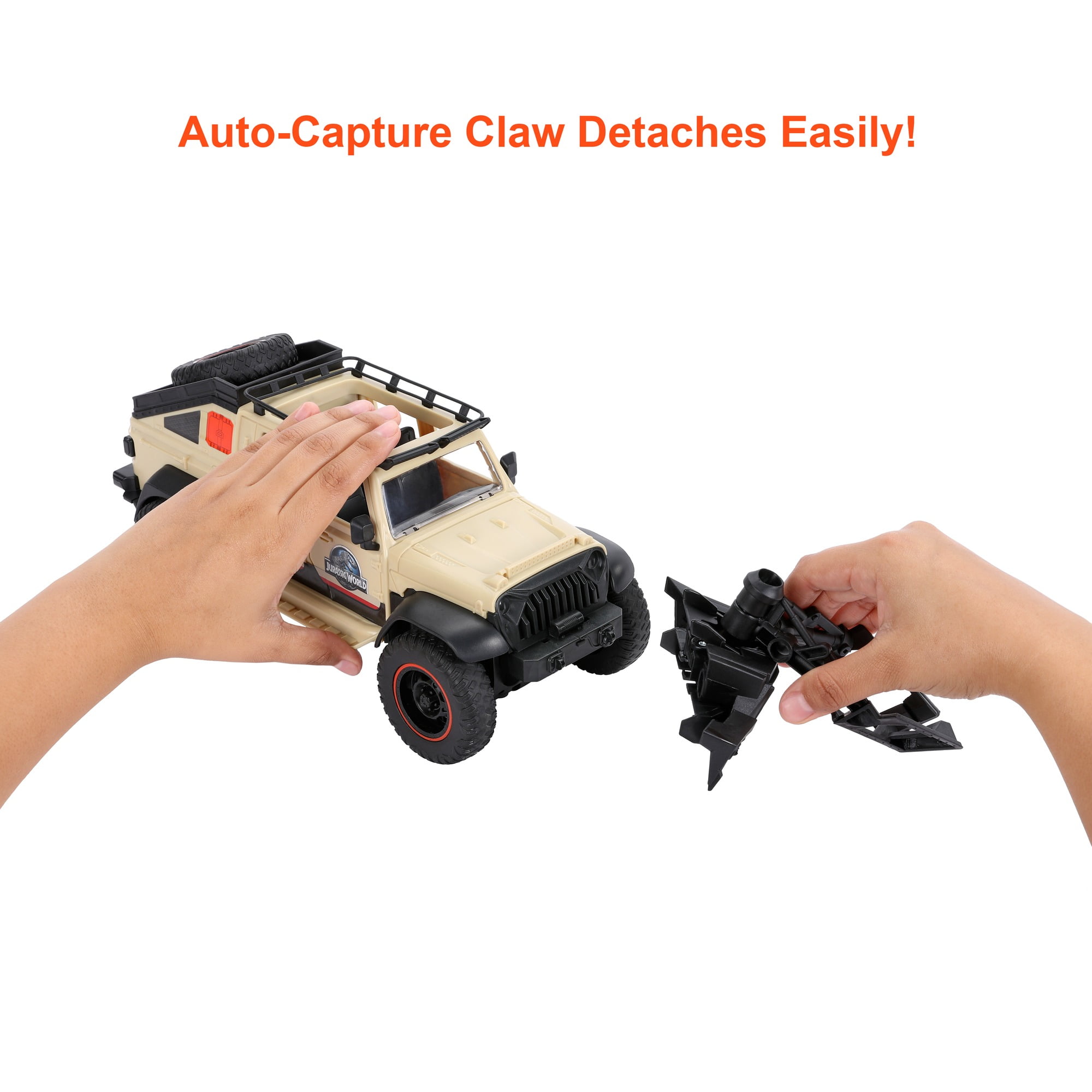Matchbox RC Jurassic World Dominion Battery-Powered Jeep Gladiator with 6-in Dino Figure - Image 6