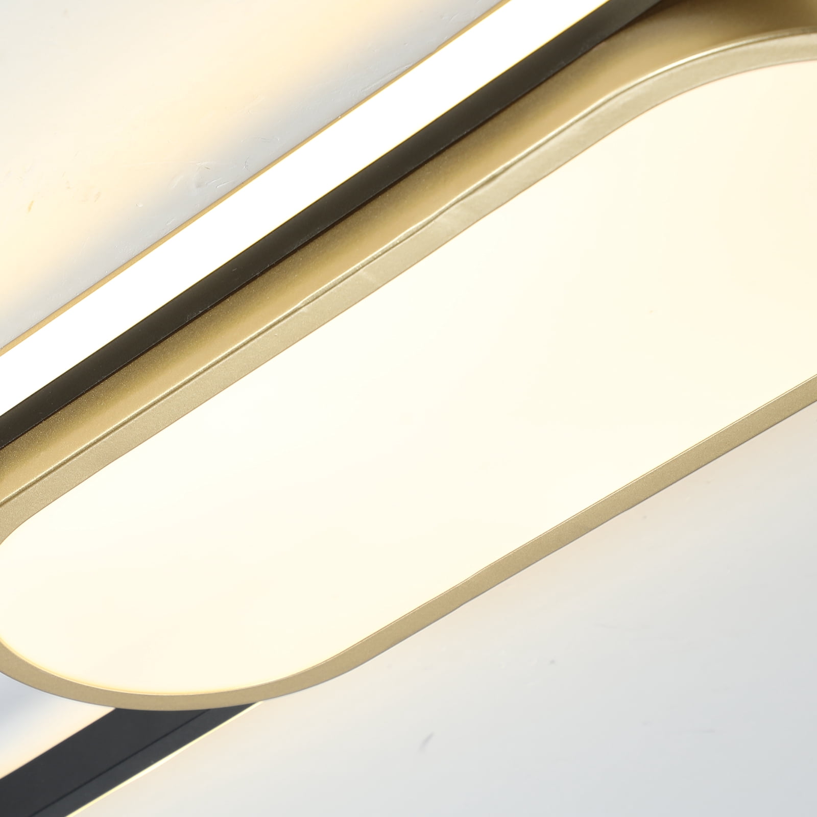 Garwarm Modern LED Flush Mount Ceiling Lights Dimmable LED Ceiling Lamp with Remote Control 40W Acrylic Linear Ceiling Lighting Fixtures for Living Room Dining Kitchen Bedroom (3000-6500K) - Image 2