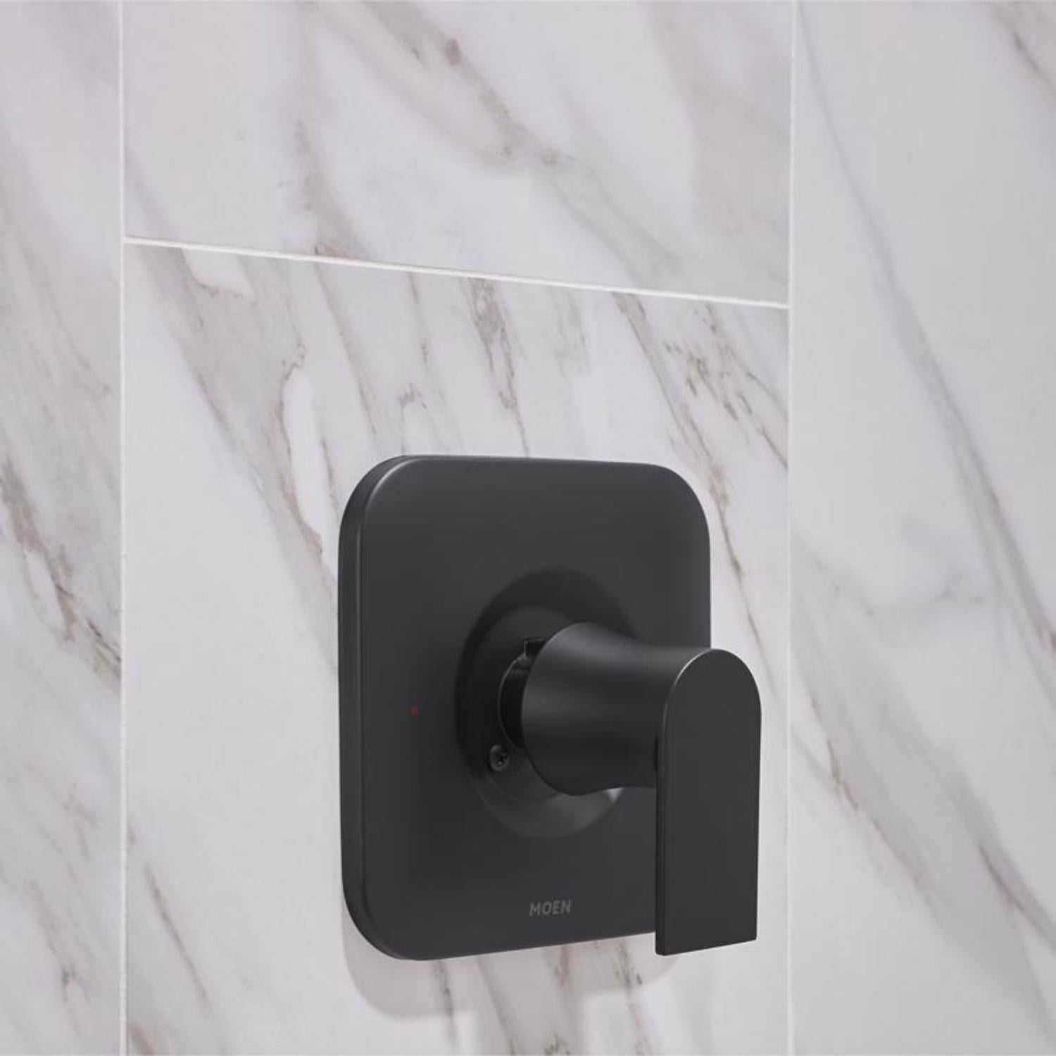 Moen Genta 1-Handle Matte Black Tub and Shower Faucet - Image 3